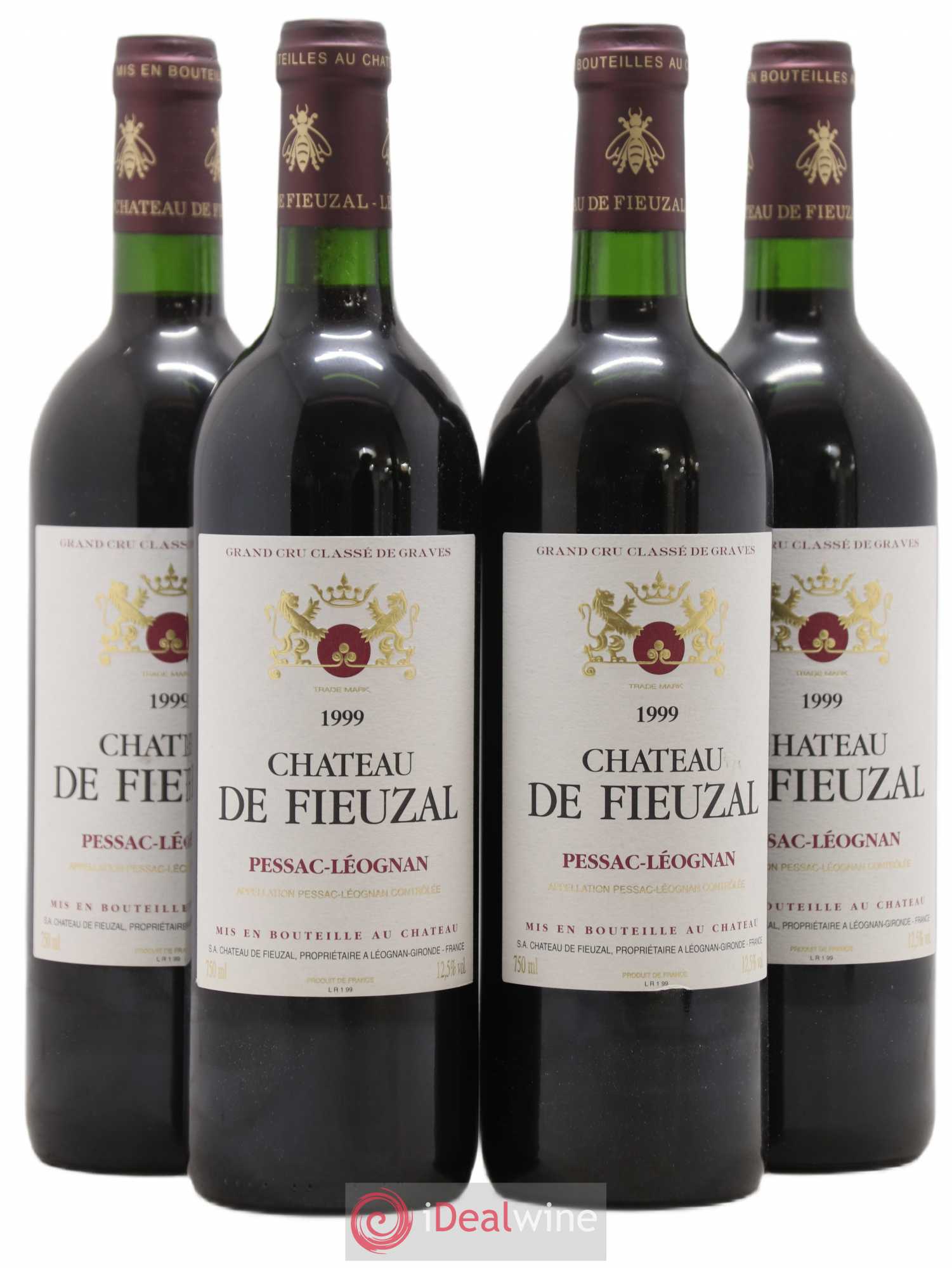 Château de Fieuzal Cru Classé de Graves 1999 - Lot de 4 bouteilles - 0