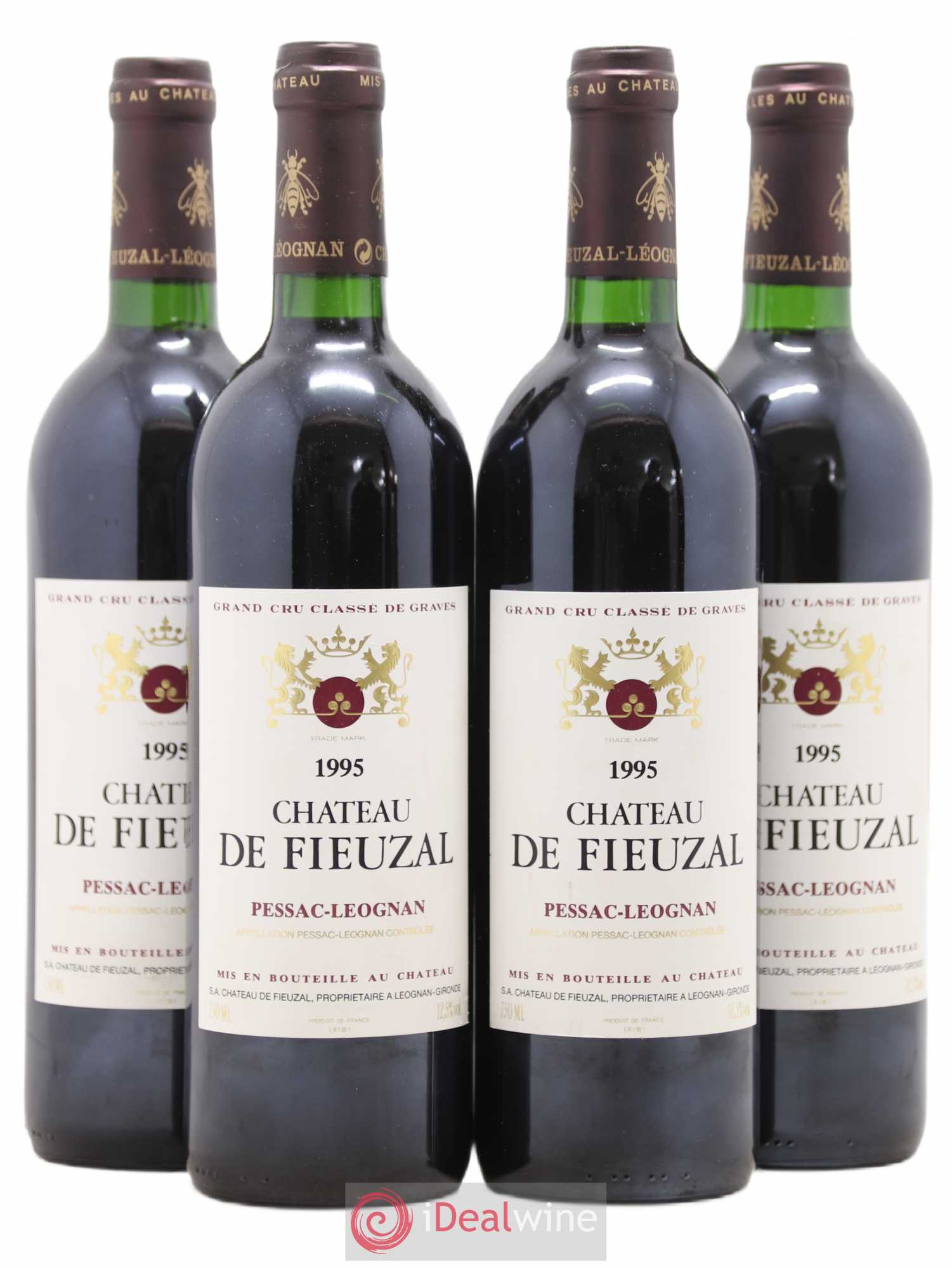 Château de Fieuzal Cru Classé de Graves 1995 - Lot de 4 bouteilles - 0