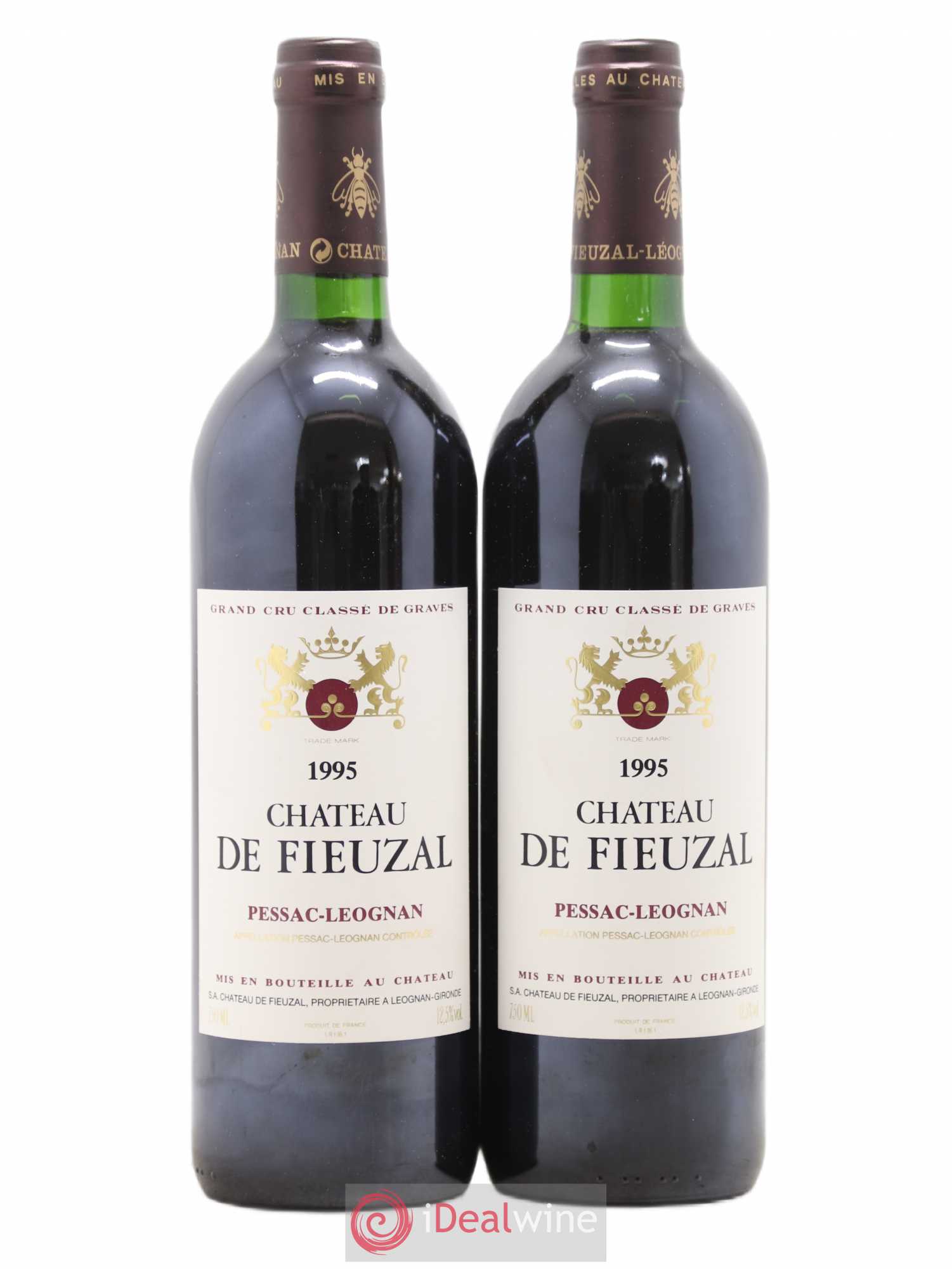 Château de Fieuzal Cru Classé de Graves 1995 - Lot de 2 bouteilles - 0