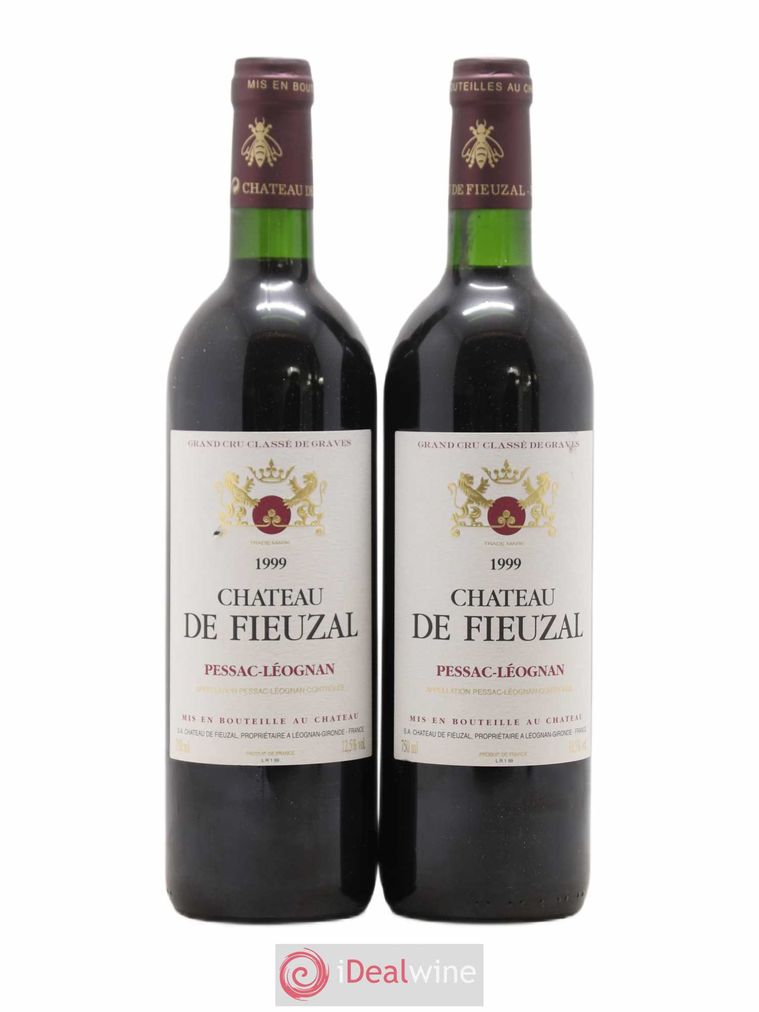 Château de Fieuzal Cru Classé de Graves 1999 - Lot de 2 bouteilles - 0