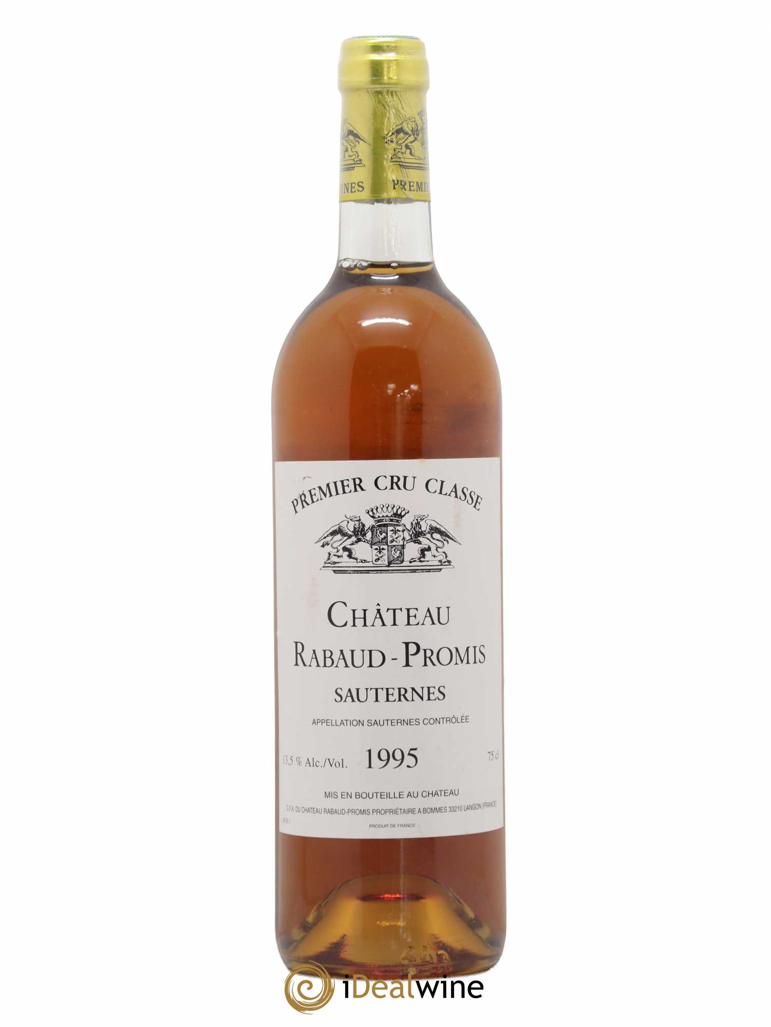 Château Rabaud Promis 1er Grand Cru Classé 1995 - Posten von 1 Flasche - 0