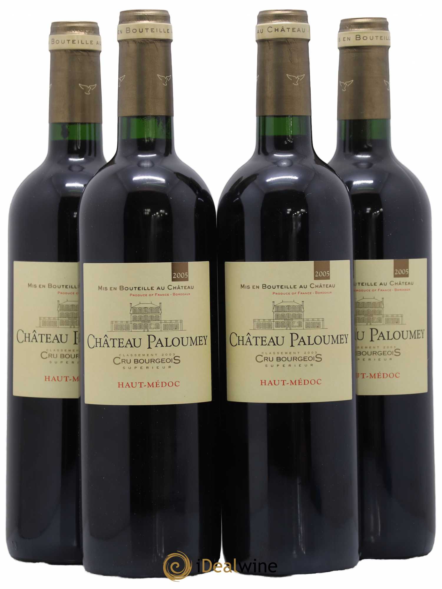 Château Paloumey Cru Bourgeois (sans prix de réserve) 2005 - Lot de 4 bouteilles - 0