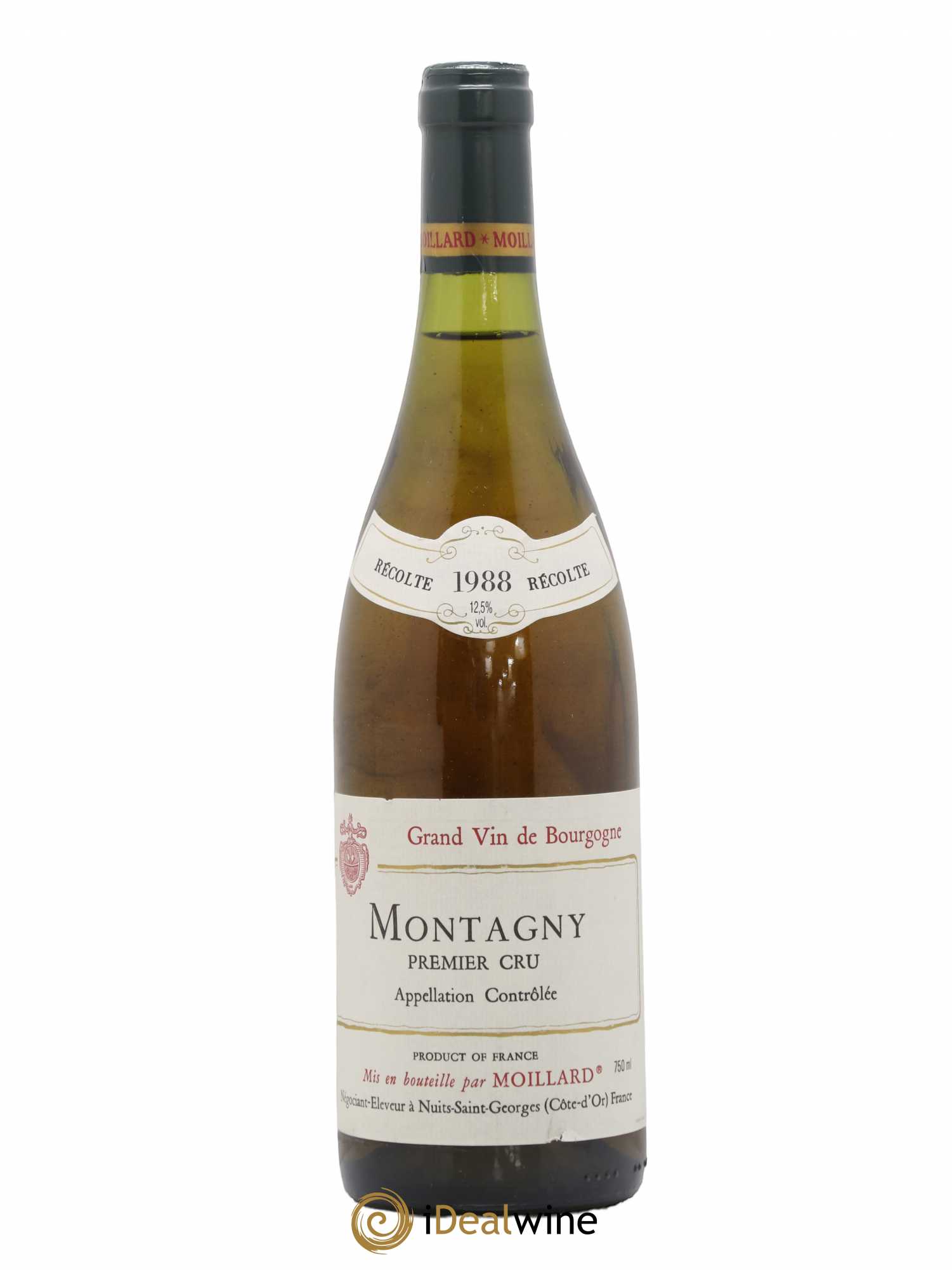 Montagny 1er Cru Moillard 1988 - Lot de 1 bouteille - 0