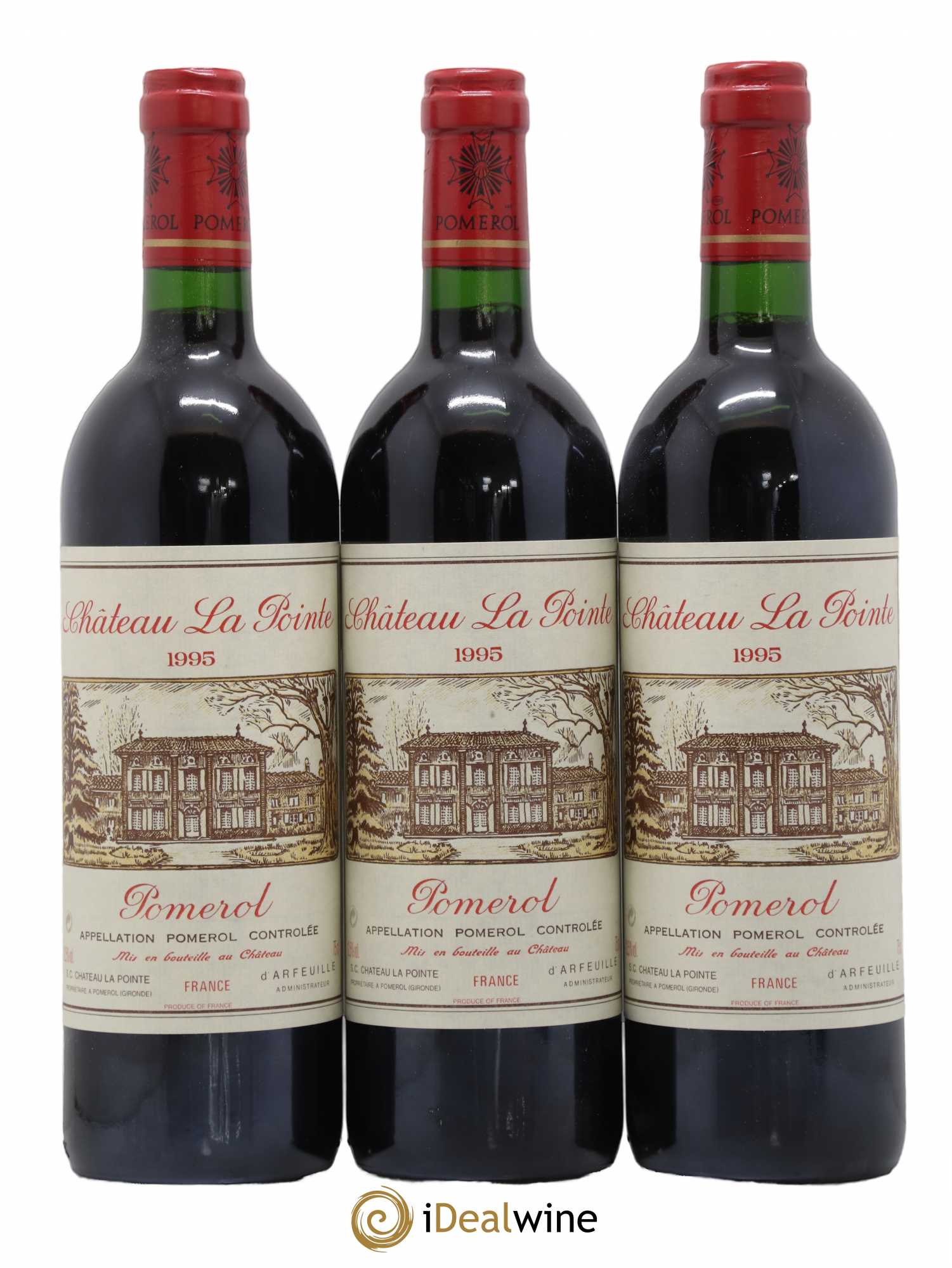 Château la Pointe 1995 - Lot de 3 bouteilles - 0