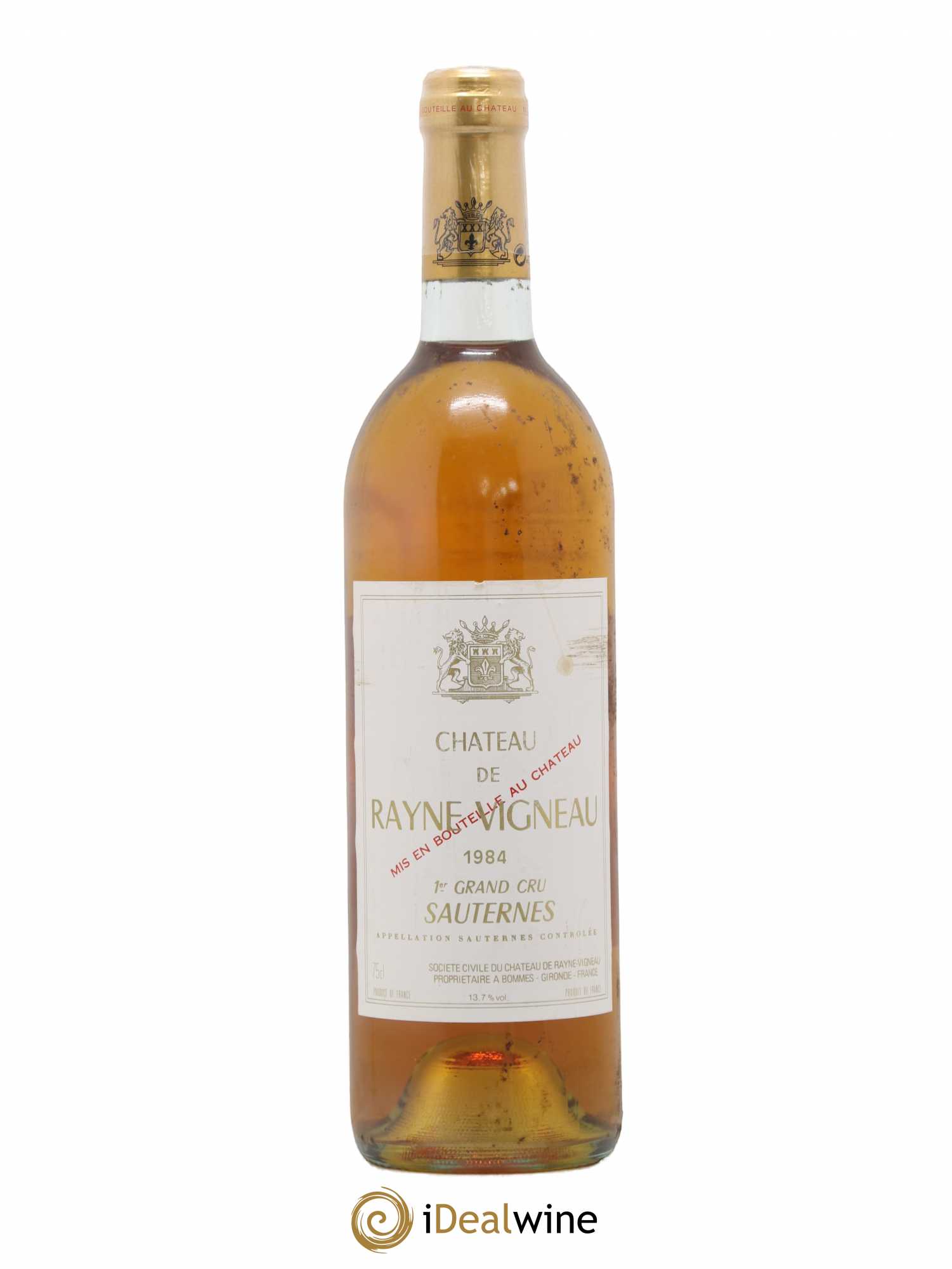 Château de Rayne Vigneau 1er Grand Cru Classé 1984 - Lotto di 1 bottiglia - 0