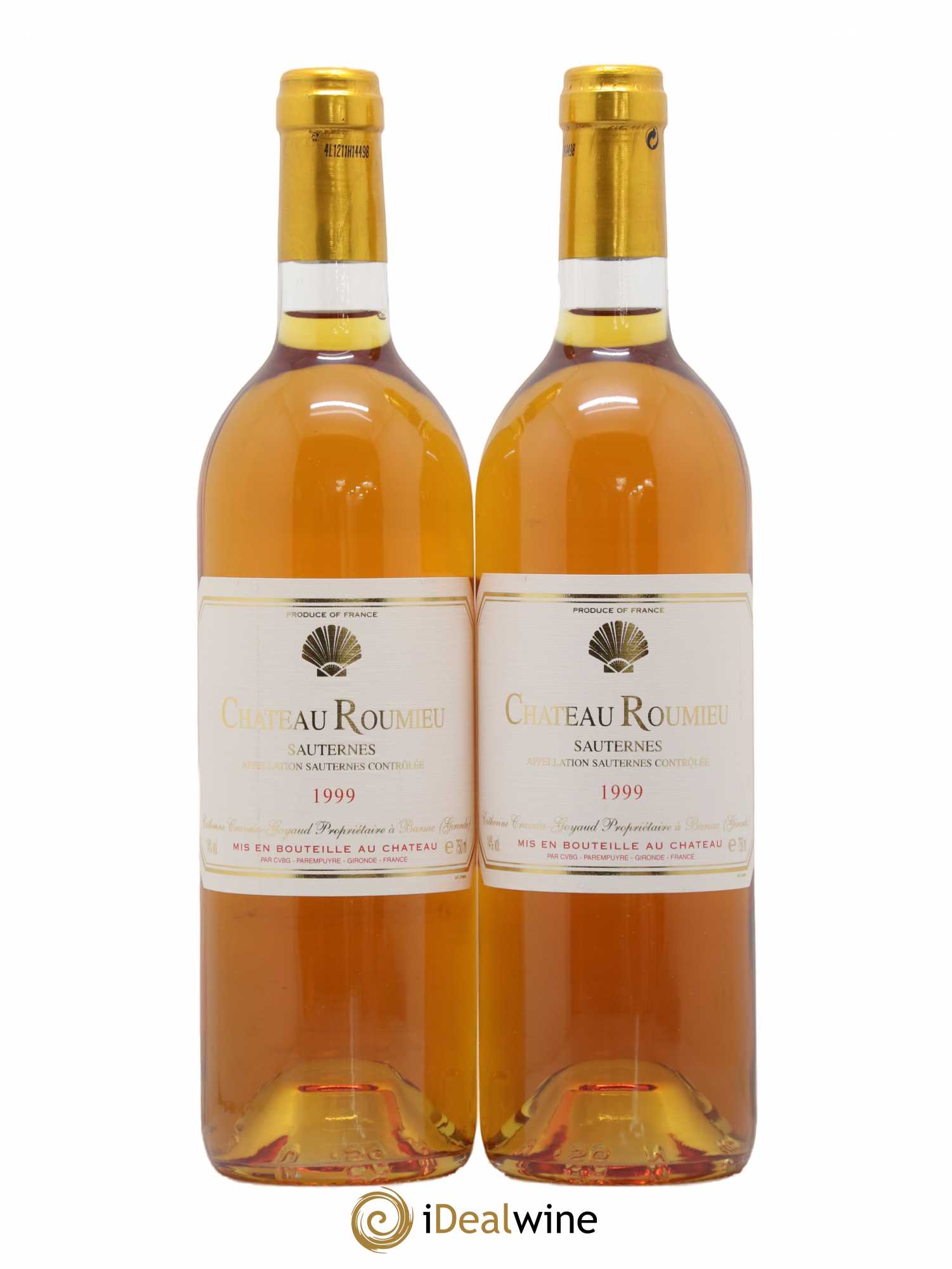 Sauternes Château Roumieu 1999 - Lotto di 2 bottiglie - 0