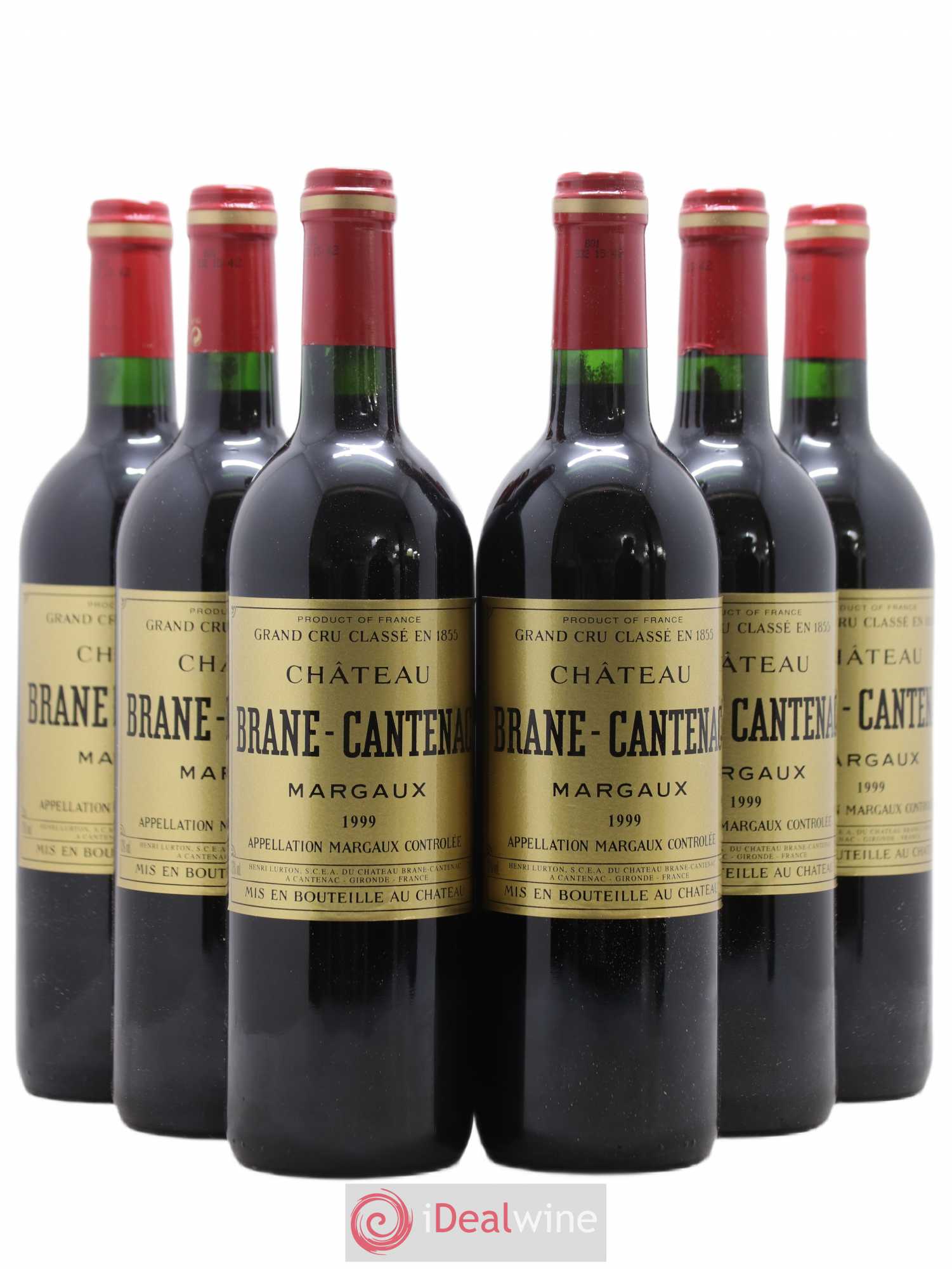 Château Brane Cantenac 2ème Grand Cru Classé 1999 - Lot de 6 bouteilles - 0