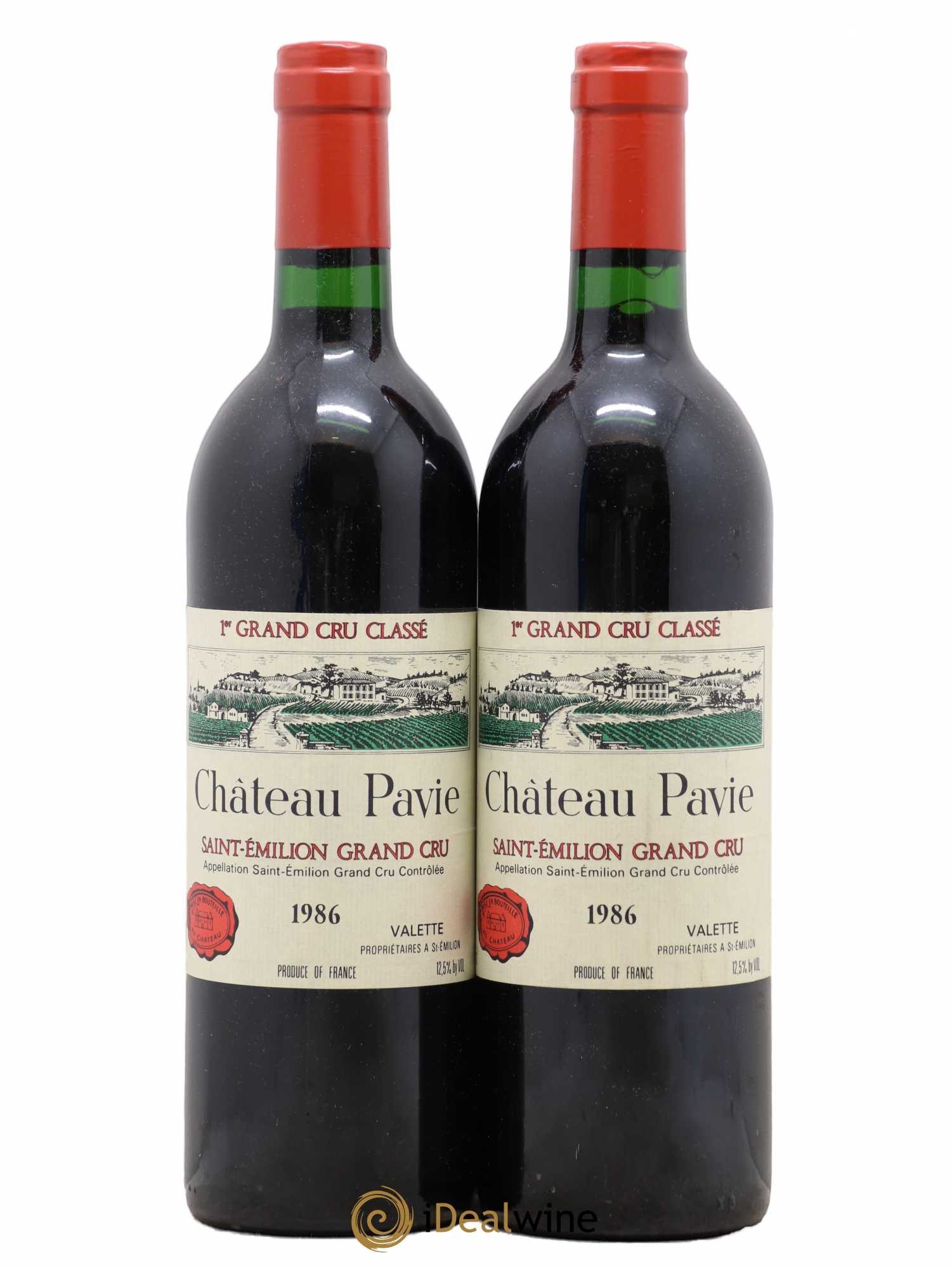 Château Pavie 1er Grand Cru Classé A 1986 - Lot de 2 bouteilles - 0