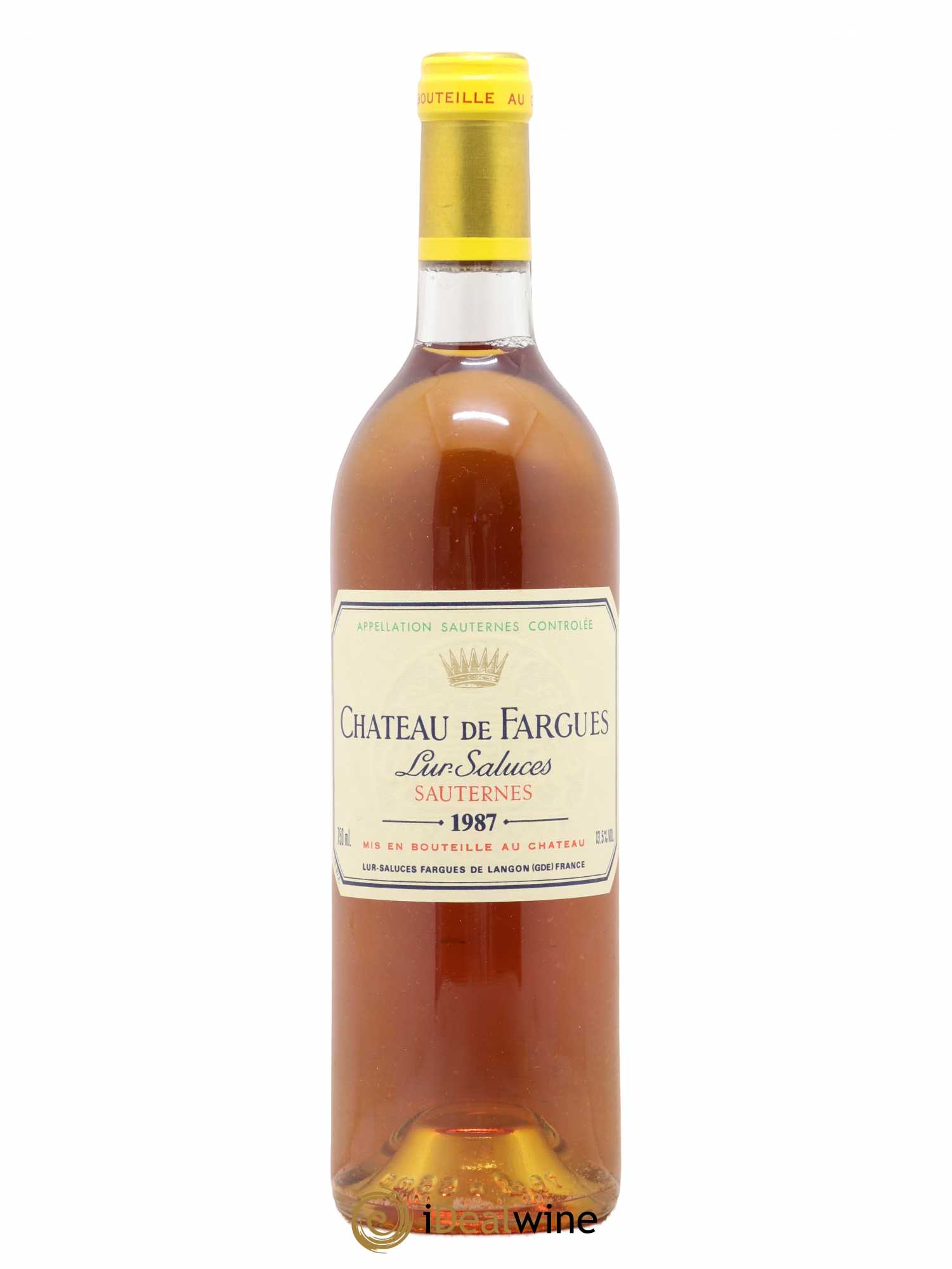 Château de Fargues 1987 - Lot de 1 bouteille - 0
