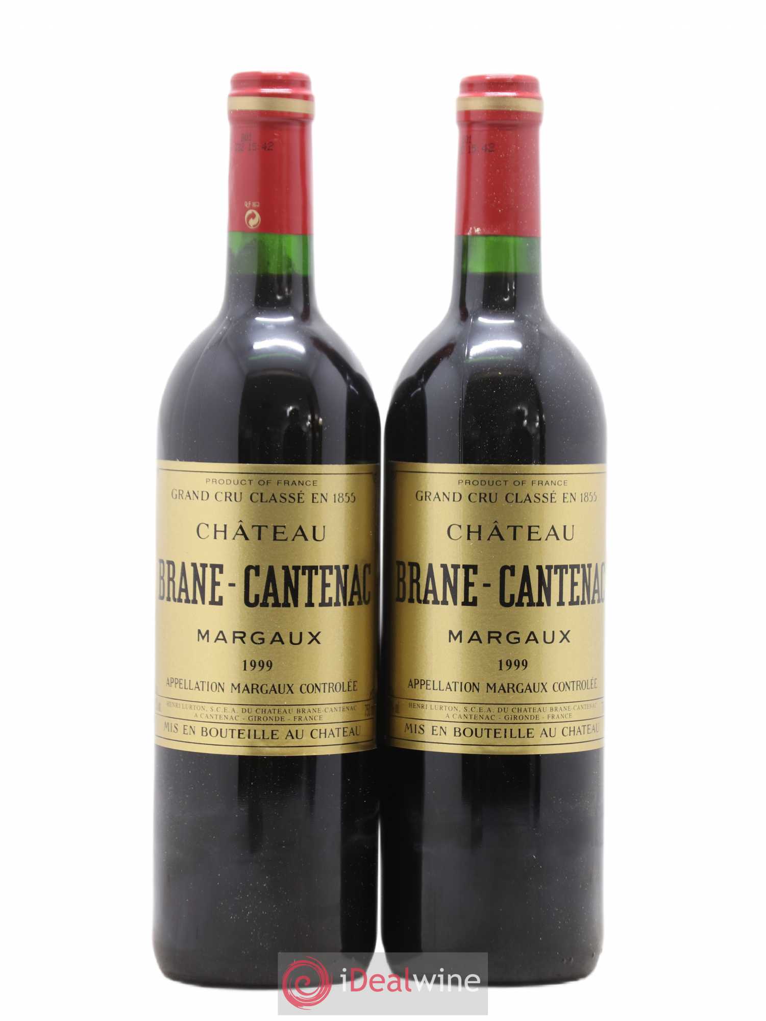 Château Brane Cantenac 2ème Grand Cru Classé 1999 - Lot de 2 bouteilles - 0