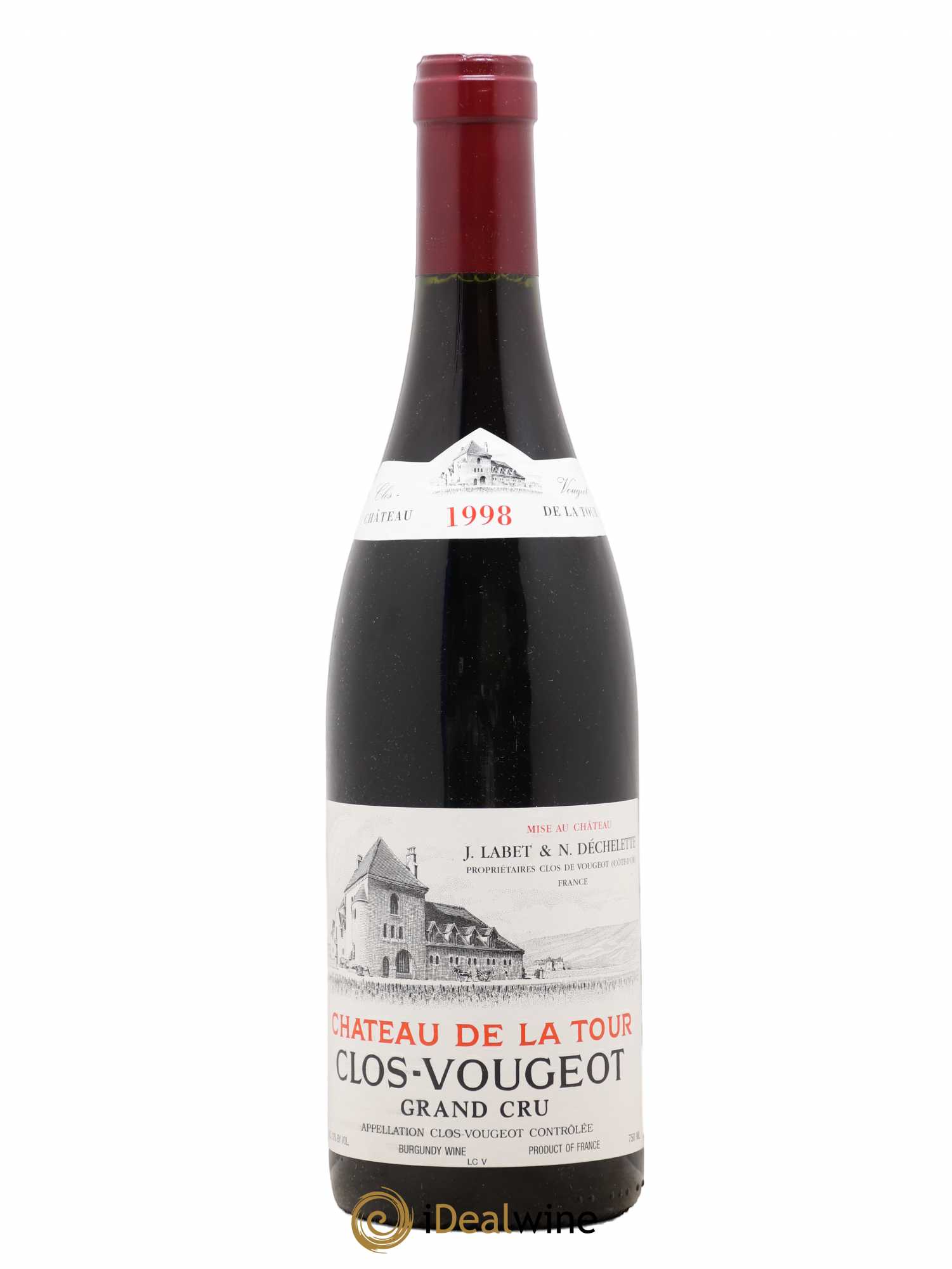 Clos de Vougeot Grand Cru Château de La Tour 1998 - Lot de 1 bouteille - 0