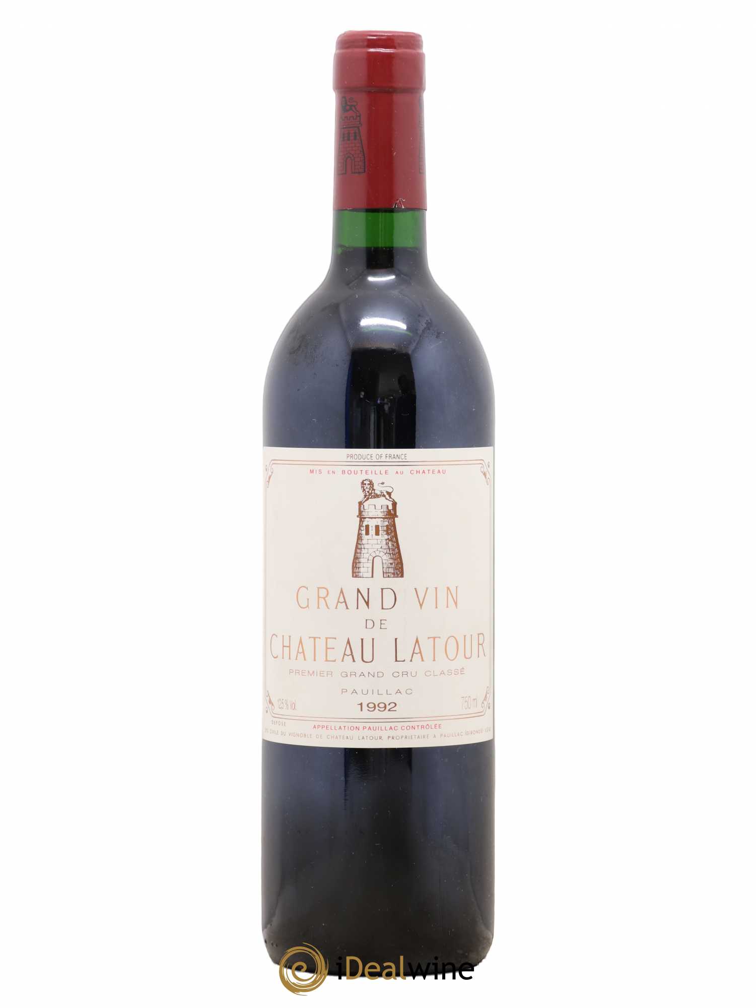 Château Latour 1er Grand Cru Classé 1992 - Lot de 1 bouteille - 0