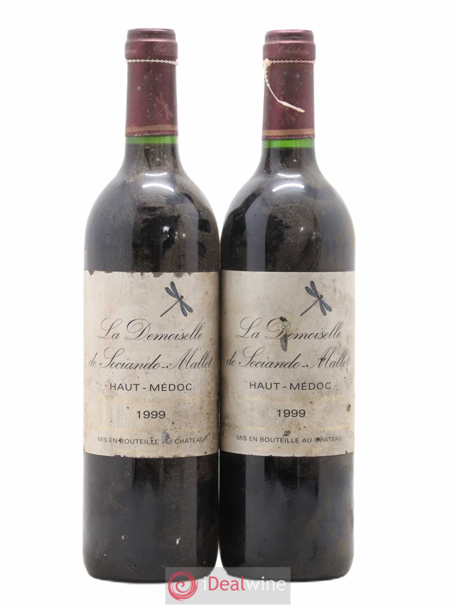 Demoiselle de Sociando Mallet Second Vin 1999 - Lot de 2 bouteilles - 0
