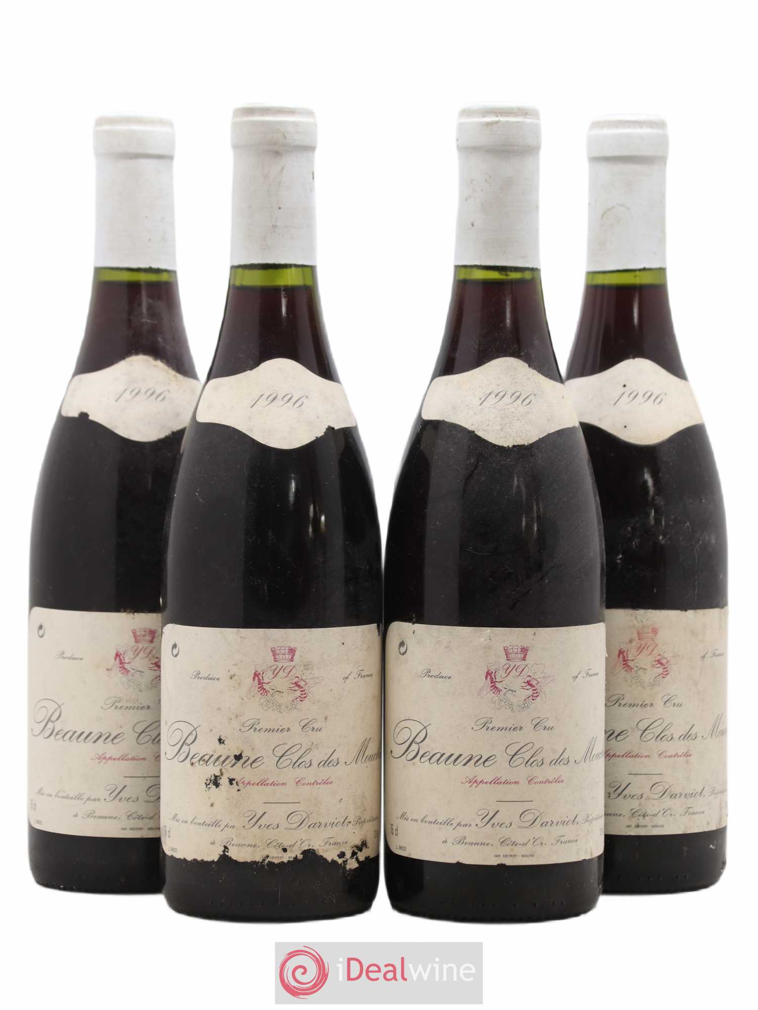 Beaune 1er Cru Clos des Mouches Y Darviot 1996 - Posten von 4 Flaschen - 0