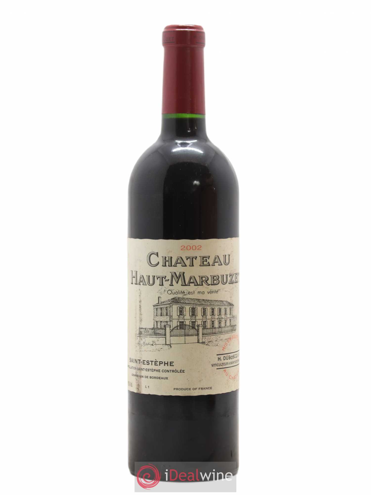 Château Haut Marbuzet 2002 - Lot de 1 bouteille - 0