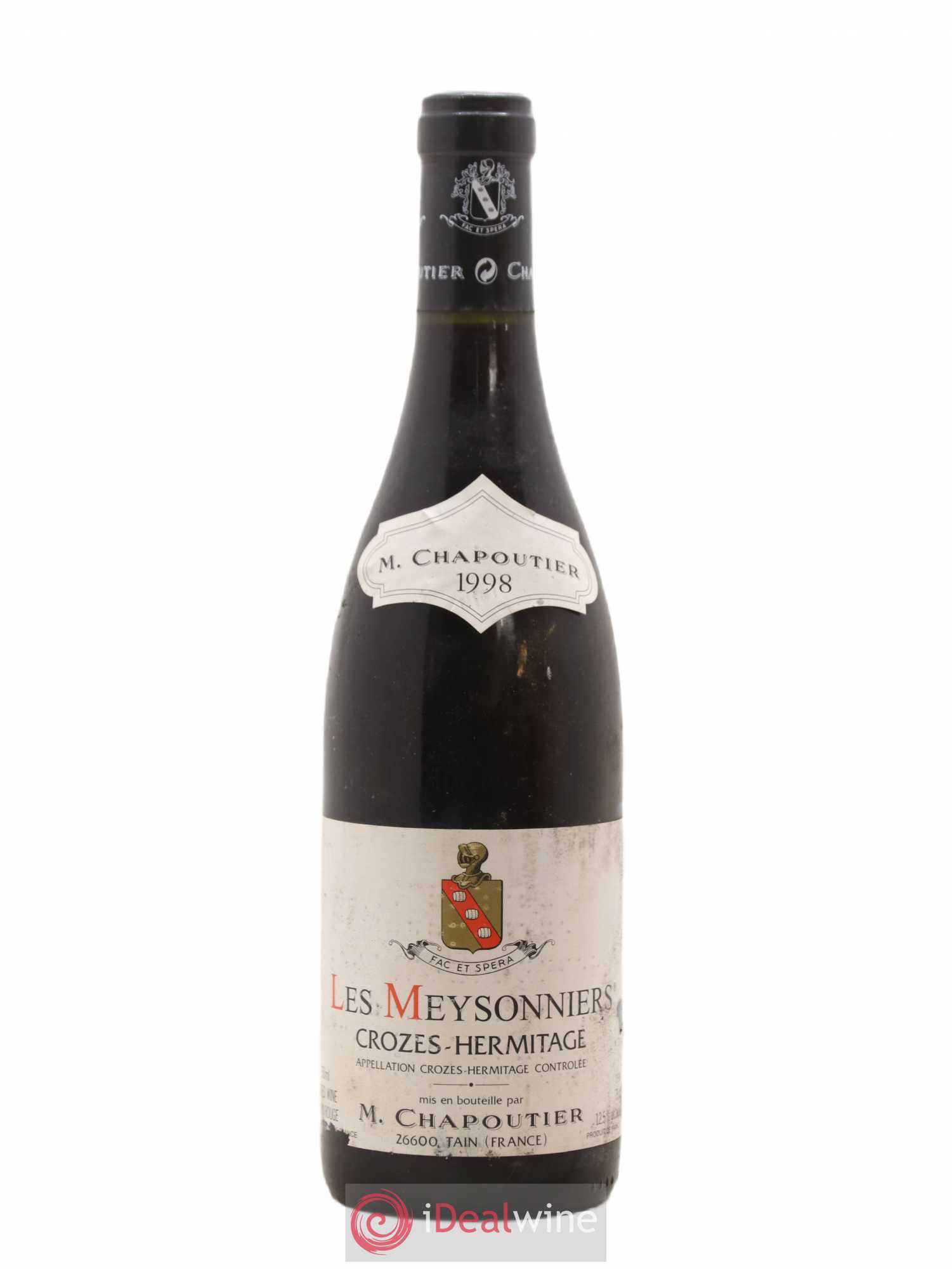 Crozes-Hermitage Les Meysonniers Chapoutier 1998 - Lot de 1 bouteille - 0