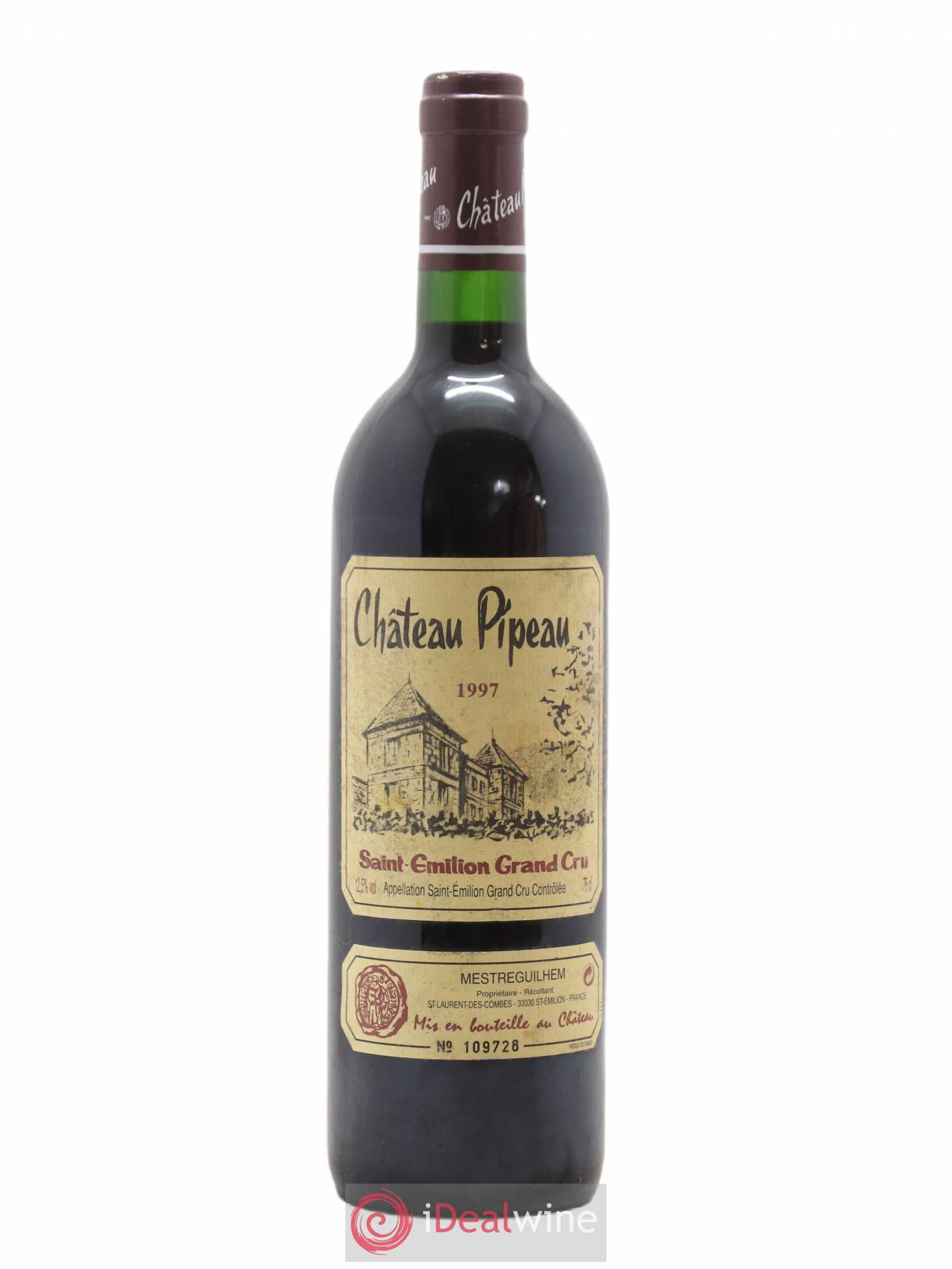 Château Pipeau 1997 - Lot de 1 bouteille - 0