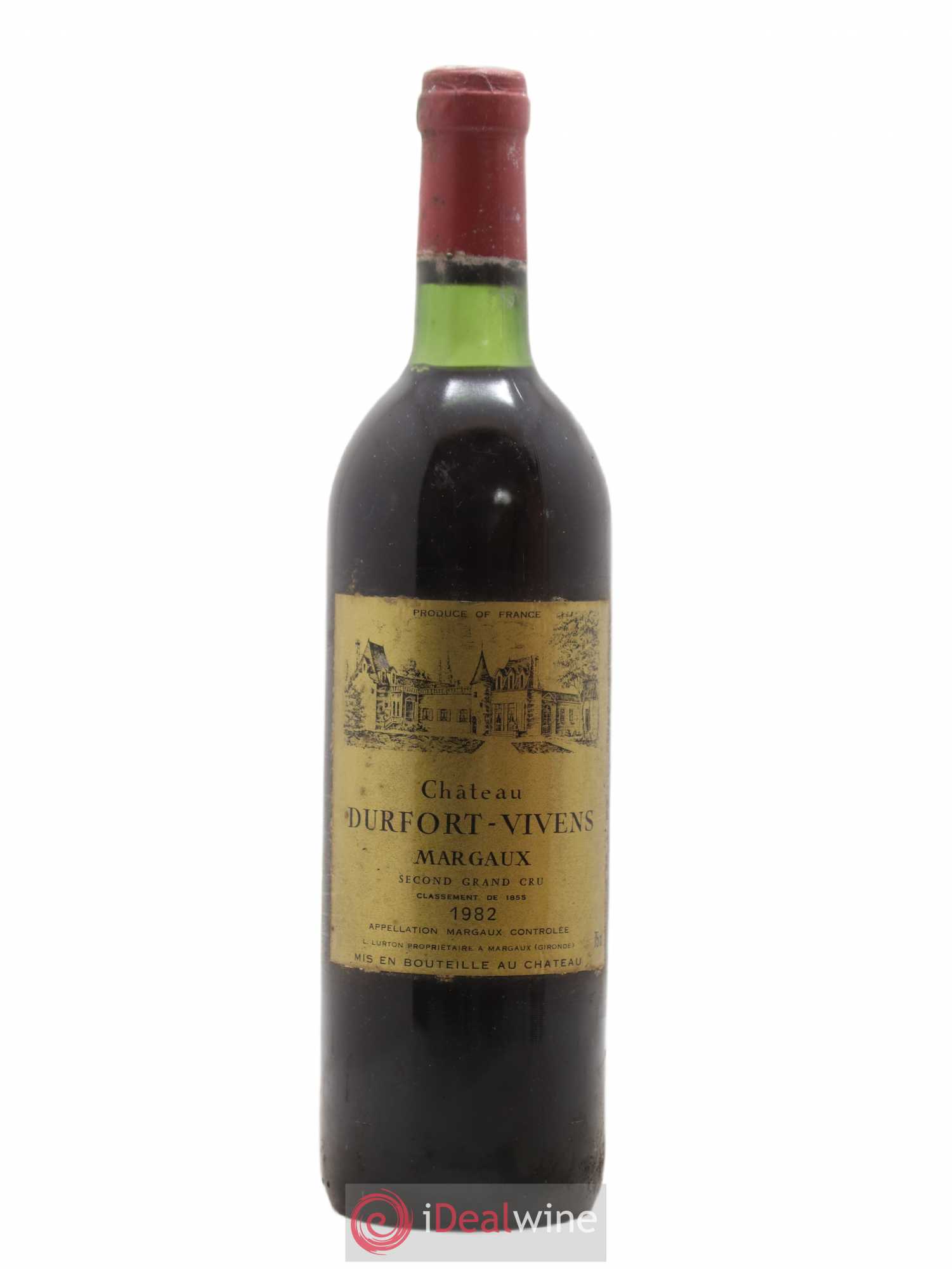 Château Durfort Vivens 2ème Grand Cru Classé 1982 - Lot de 1 bouteille - 0