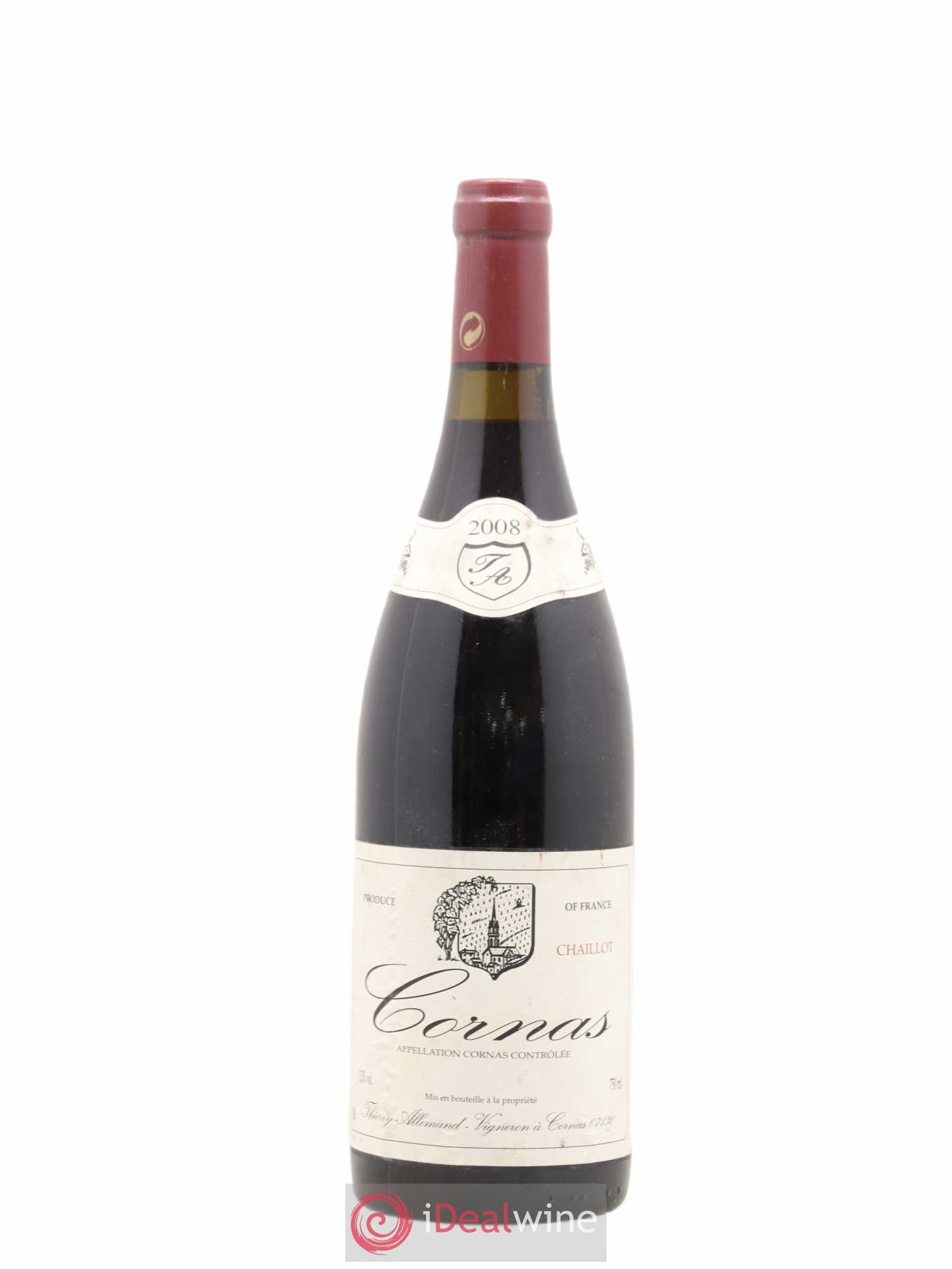 Cornas Chaillot Thierry Allemand 2008 - Lot de 1 bouteille - 0