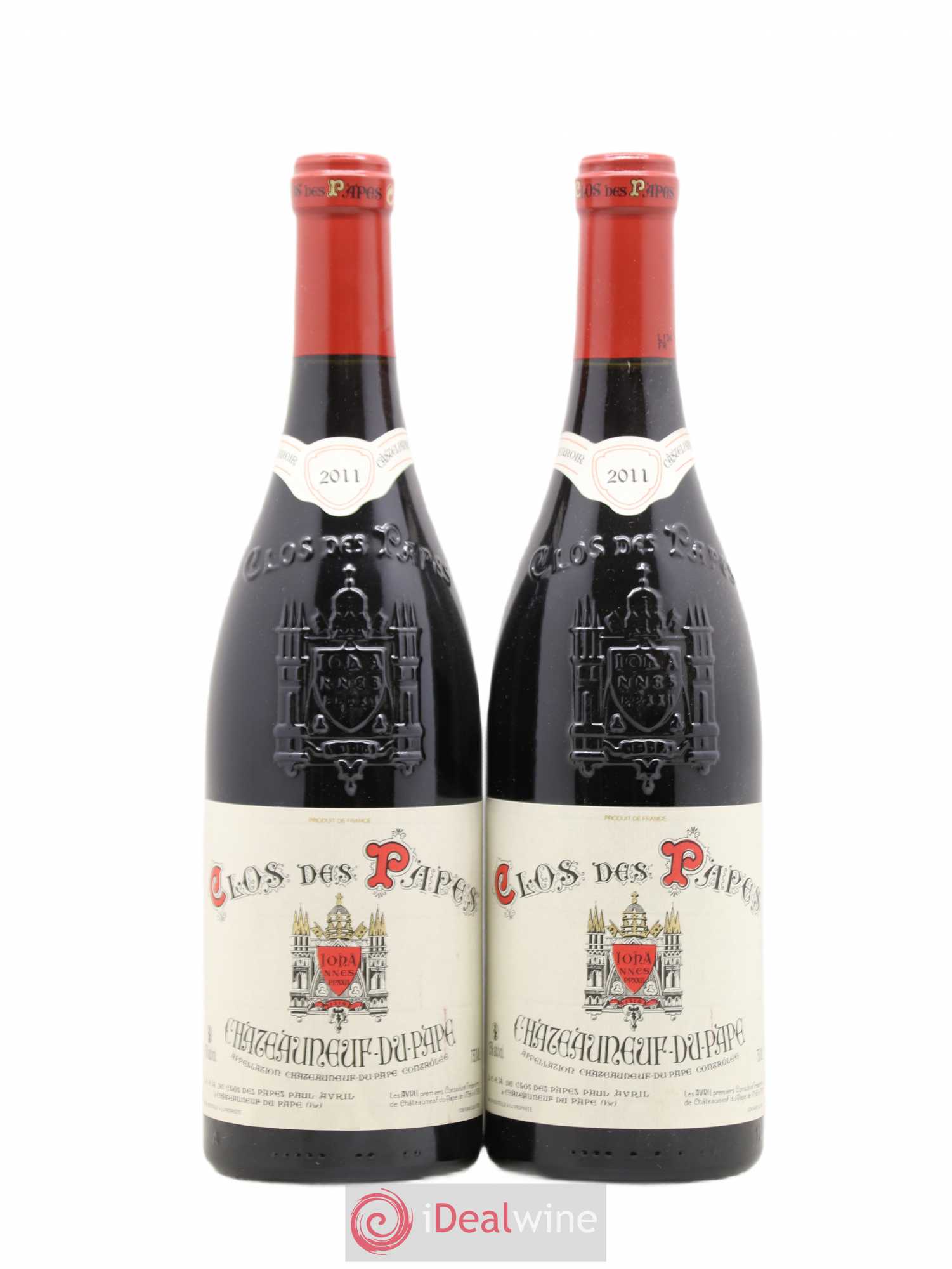 Châteauneuf-du-Pape Clos des Papes - Paul Avril 2011 - Lot de 2 bouteilles - 0