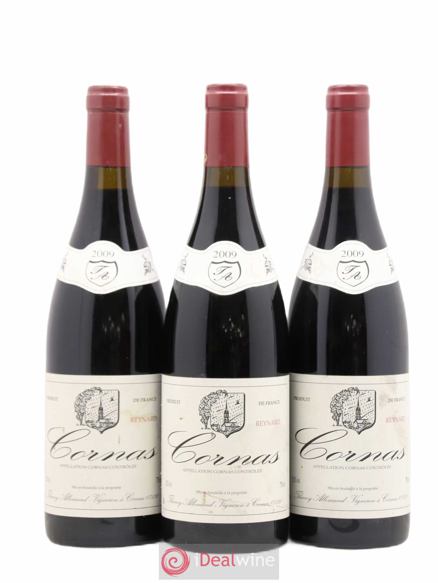 Cornas Reynard Thierry Allemand 2009 - Lot de 3 bouteilles - 0