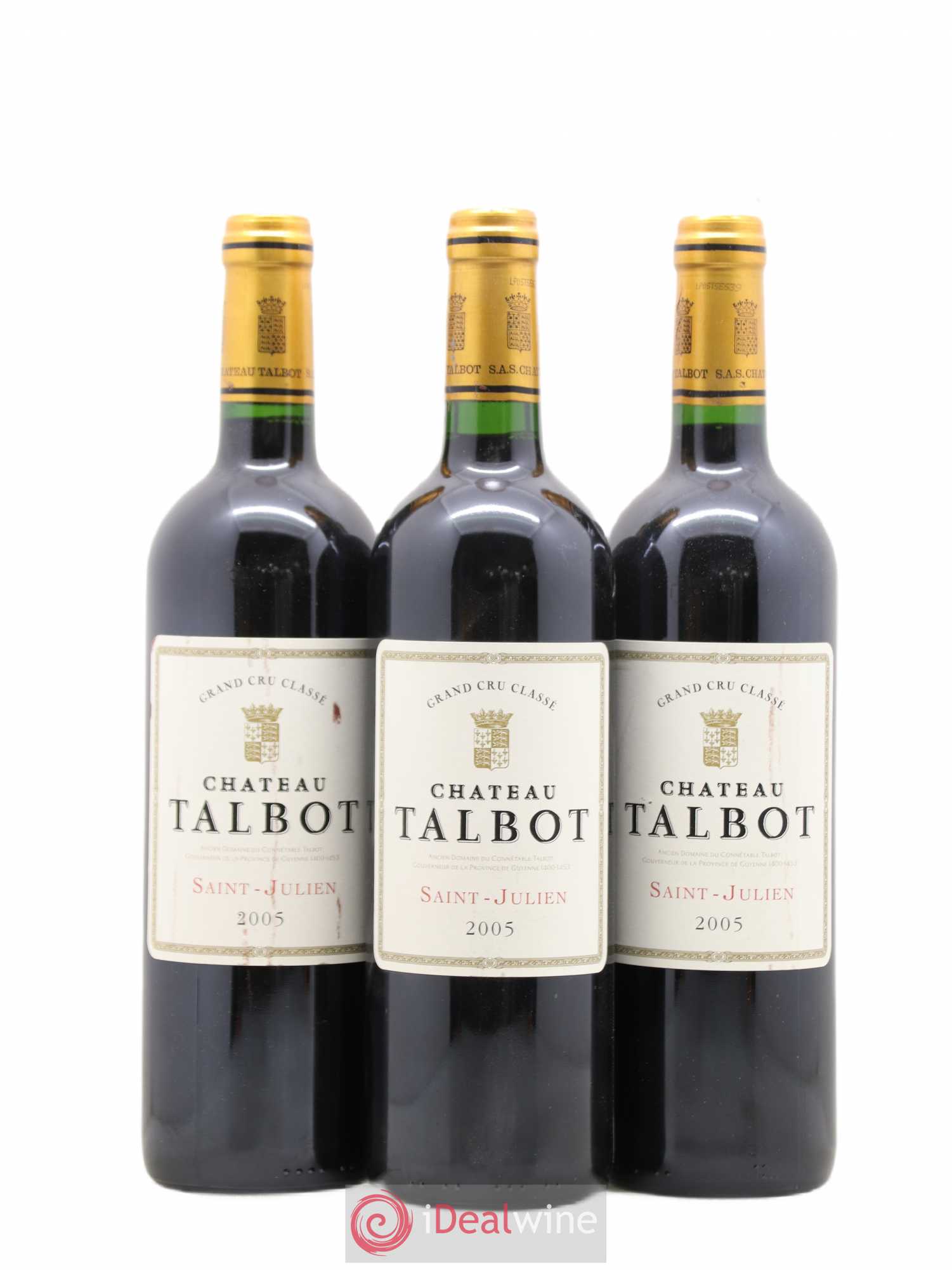 Château Talbot 4ème Grand Cru Classé 2005 - Lot de 12 bouteilles - 2