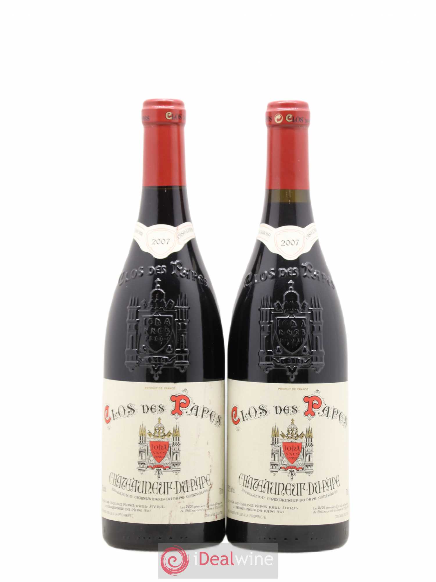 Châteauneuf-du-Pape Clos des Papes - Paul Avril 2007 - Lot de 2 bouteilles - 0
