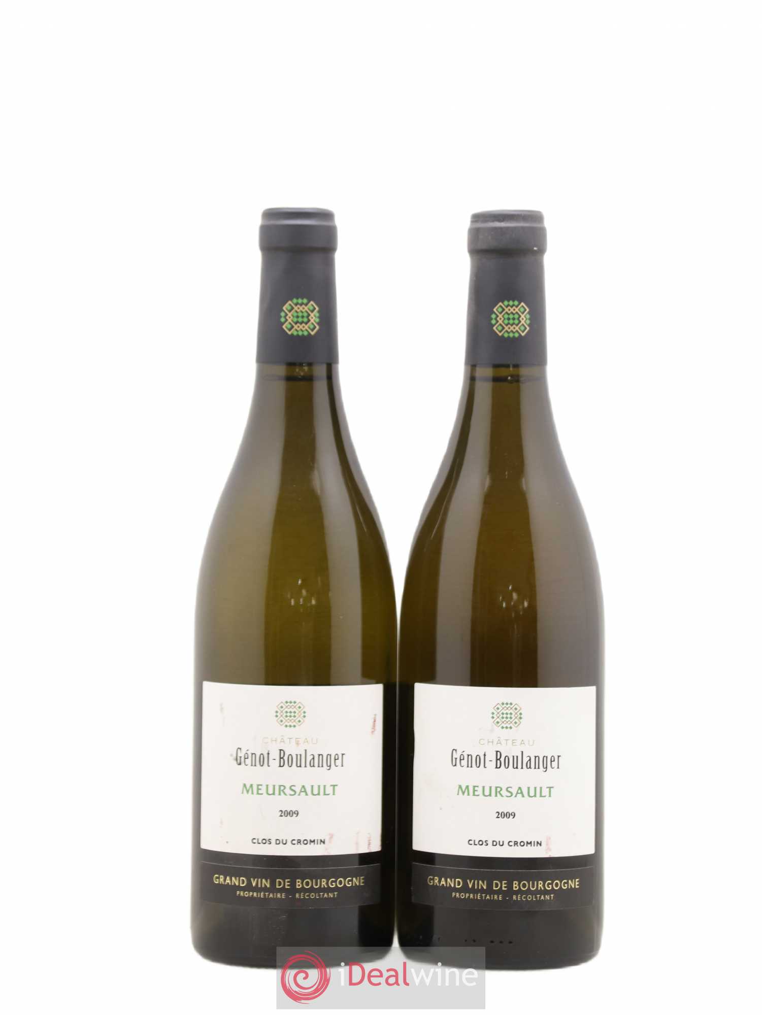 Meursault Clos du cromin Génot Boulanger 2009 - Posten von 2 Flaschen - 0