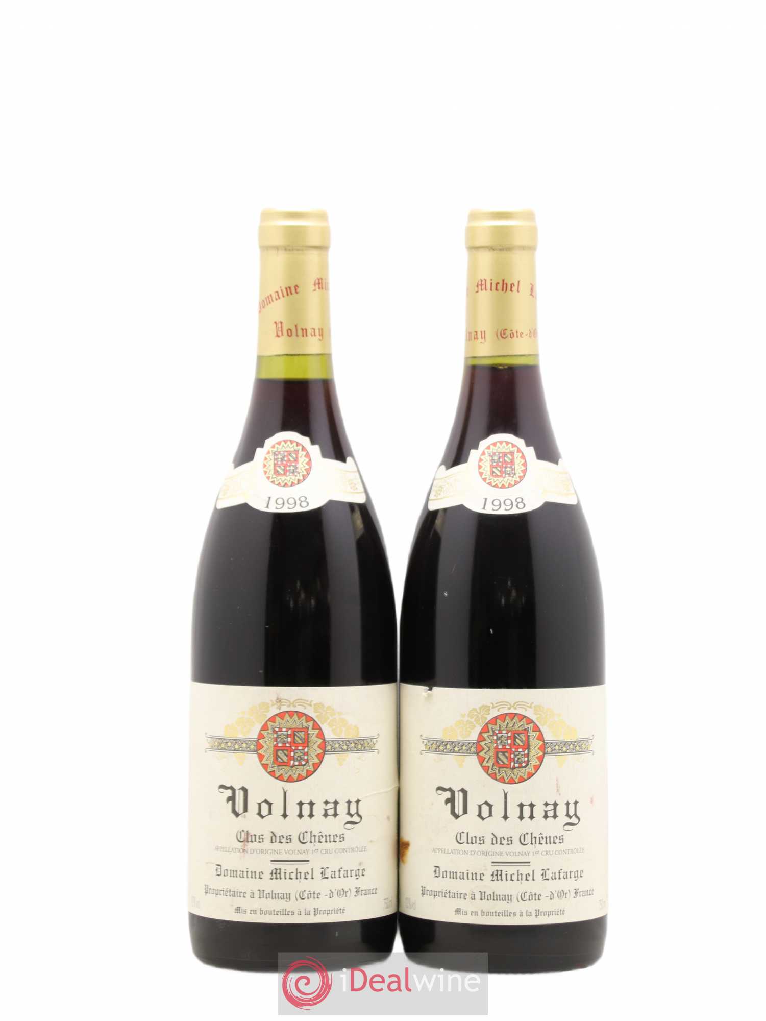 Volnay 1er Cru Clos des Chênes Lafarge (Domaine) 1998 - Lot de 2 bouteilles - 0
