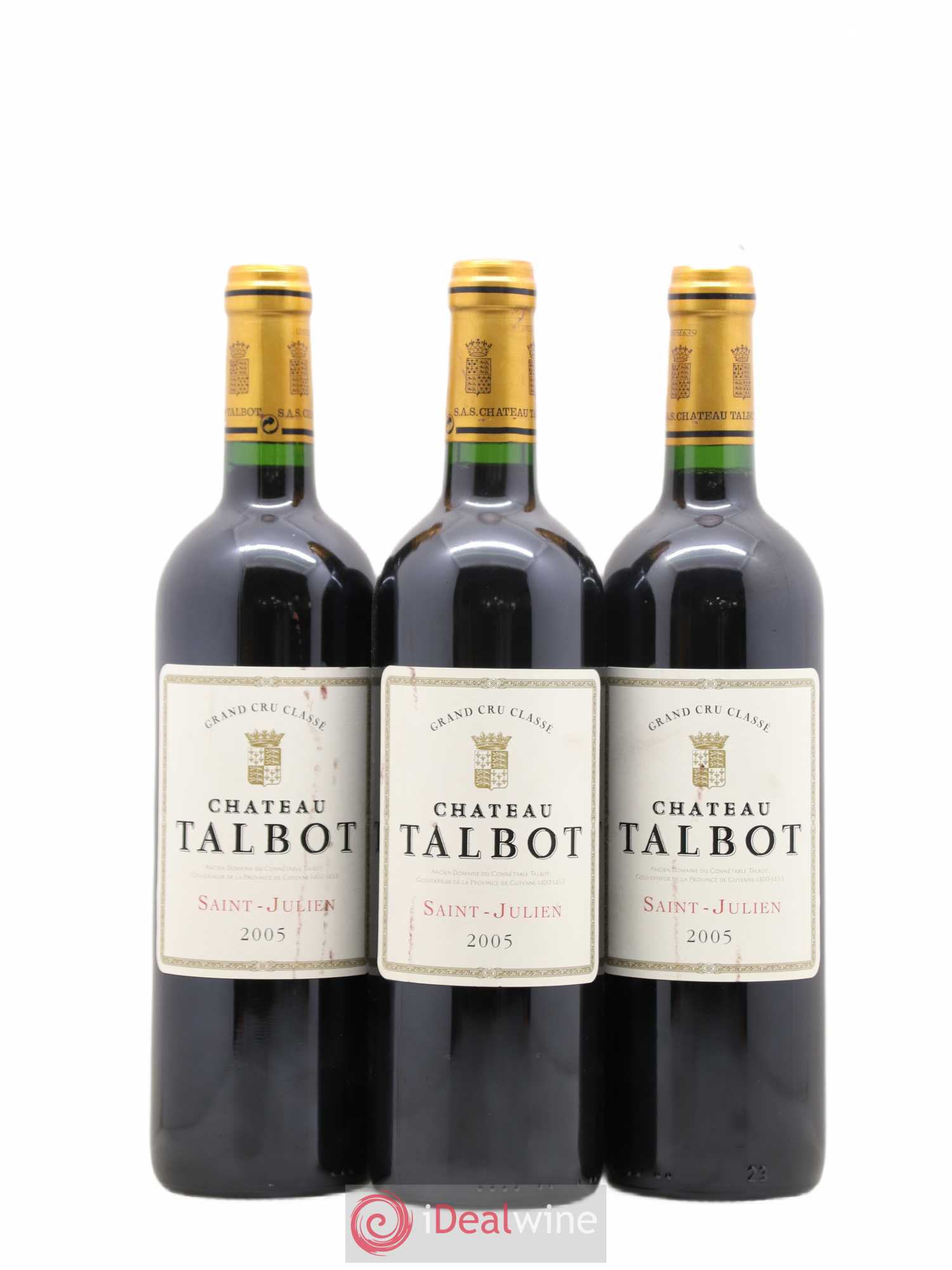 Château Talbot 4ème Grand Cru Classé 2005 - Lot de 6 bouteilles - 2
