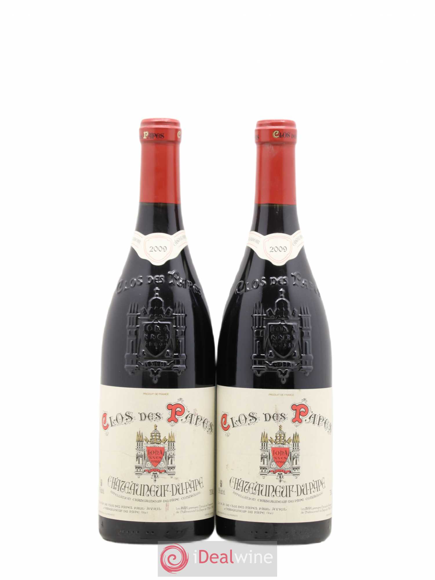 Châteauneuf-du-Pape Clos des Papes - Paul Avril 2009 - Lot de 2 bouteilles - 0