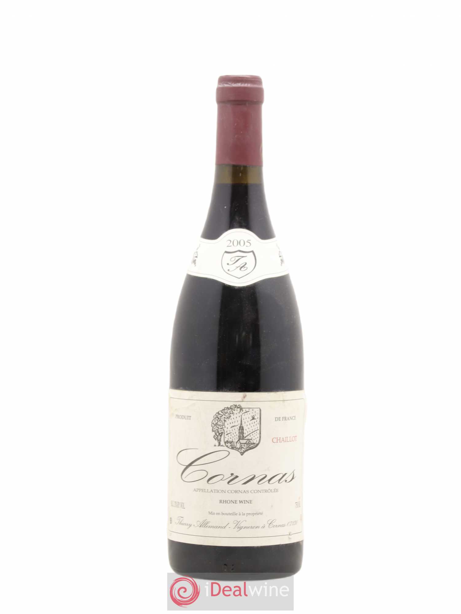 Cornas Chaillot Thierry Allemand 2005 - Lot de 1 bouteille - 0
