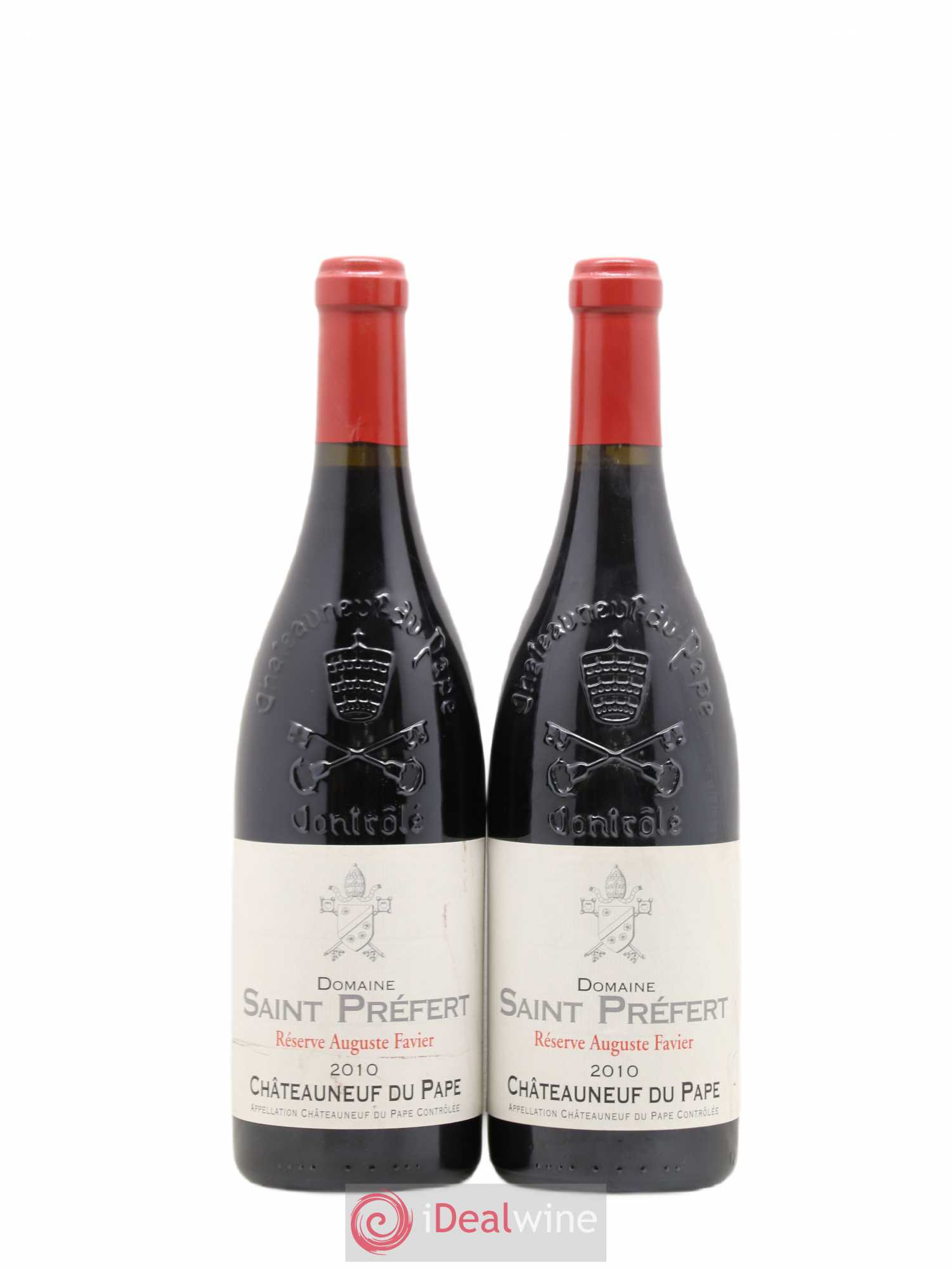 Châteauneuf-du-Pape Réserve Auguste Favier Domaine Saint-Préfert 2010 - Lot de 2 bouteilles - 0