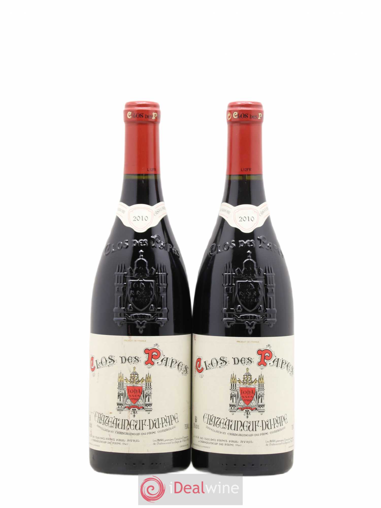 Châteauneuf-du-Pape Clos des Papes - Paul Avril 2010 - Lot de 2 bouteilles - 0
