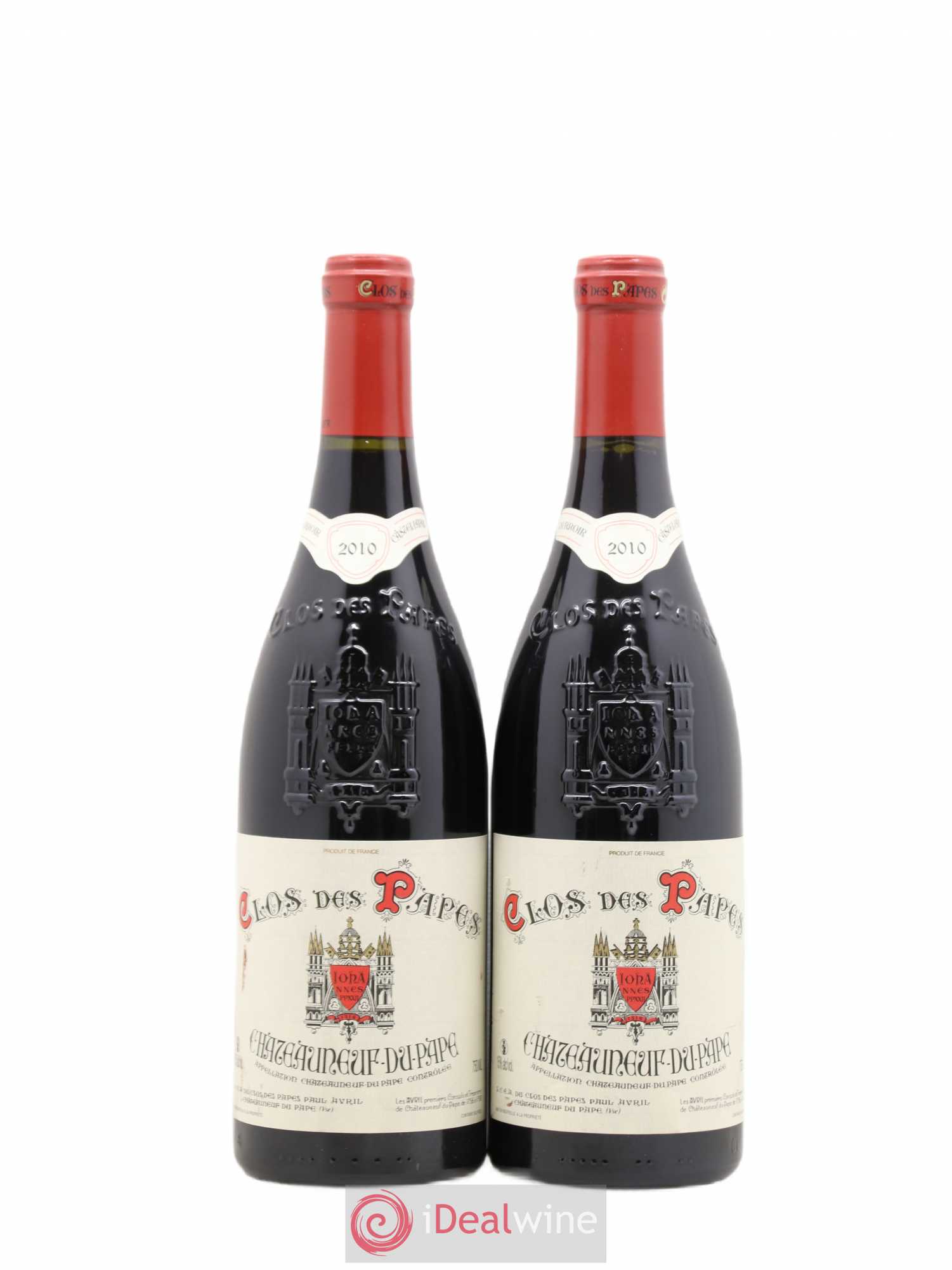Châteauneuf-du-Pape Clos des Papes - Paul Avril 2010 - Lot de 2 bouteilles - 0