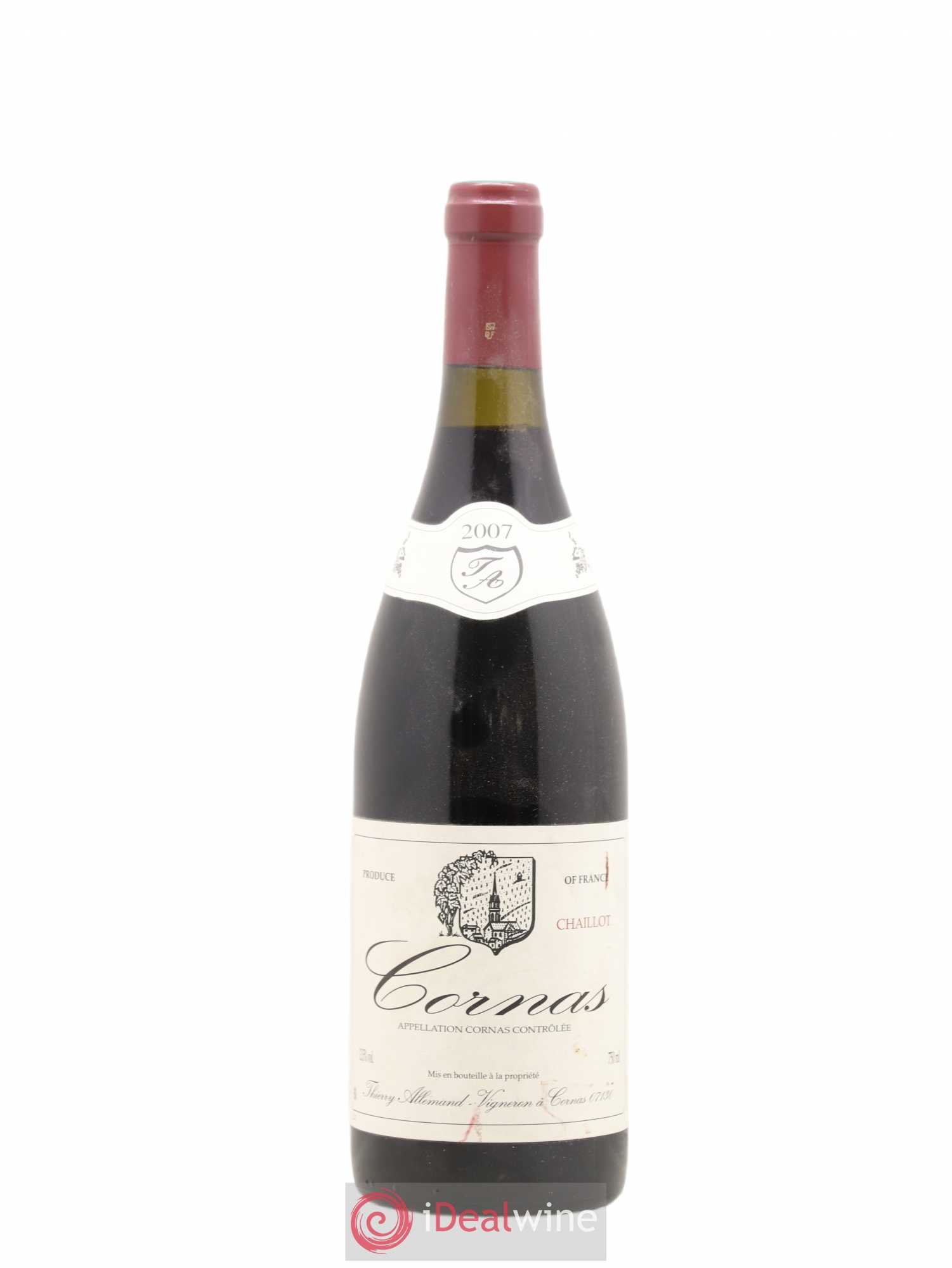 Cornas Chaillot Thierry Allemand 2007 - Lot de 1 bouteille - 0