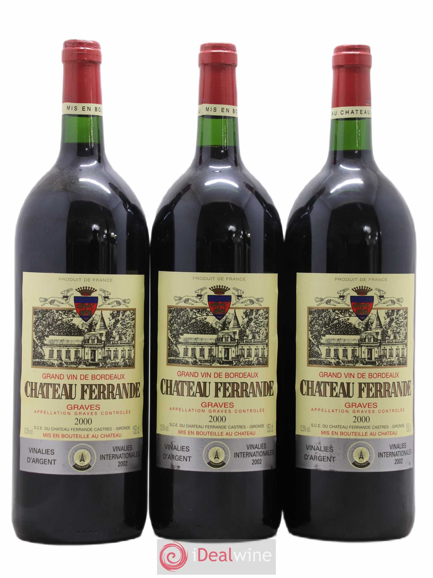 Château Ferrande (sans prix de réserve) 2000 - Lot de 3 magnums - 0