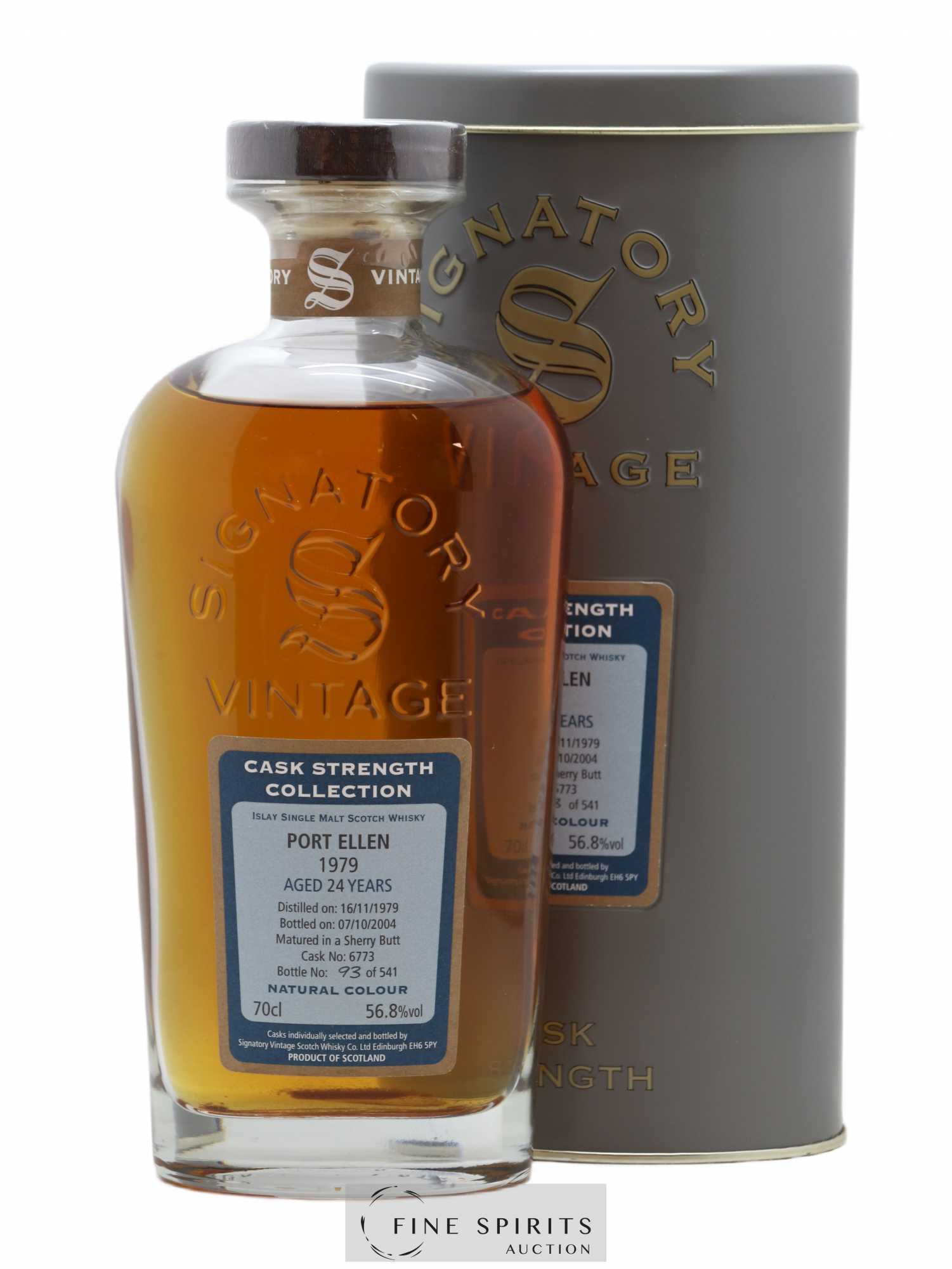 Port Ellen 24 years 1979 Signatory Vintage Cask n°6773 - One of 541 - bottled 2004 Cask Strength Collection - Lot de 1 bouteille - 0