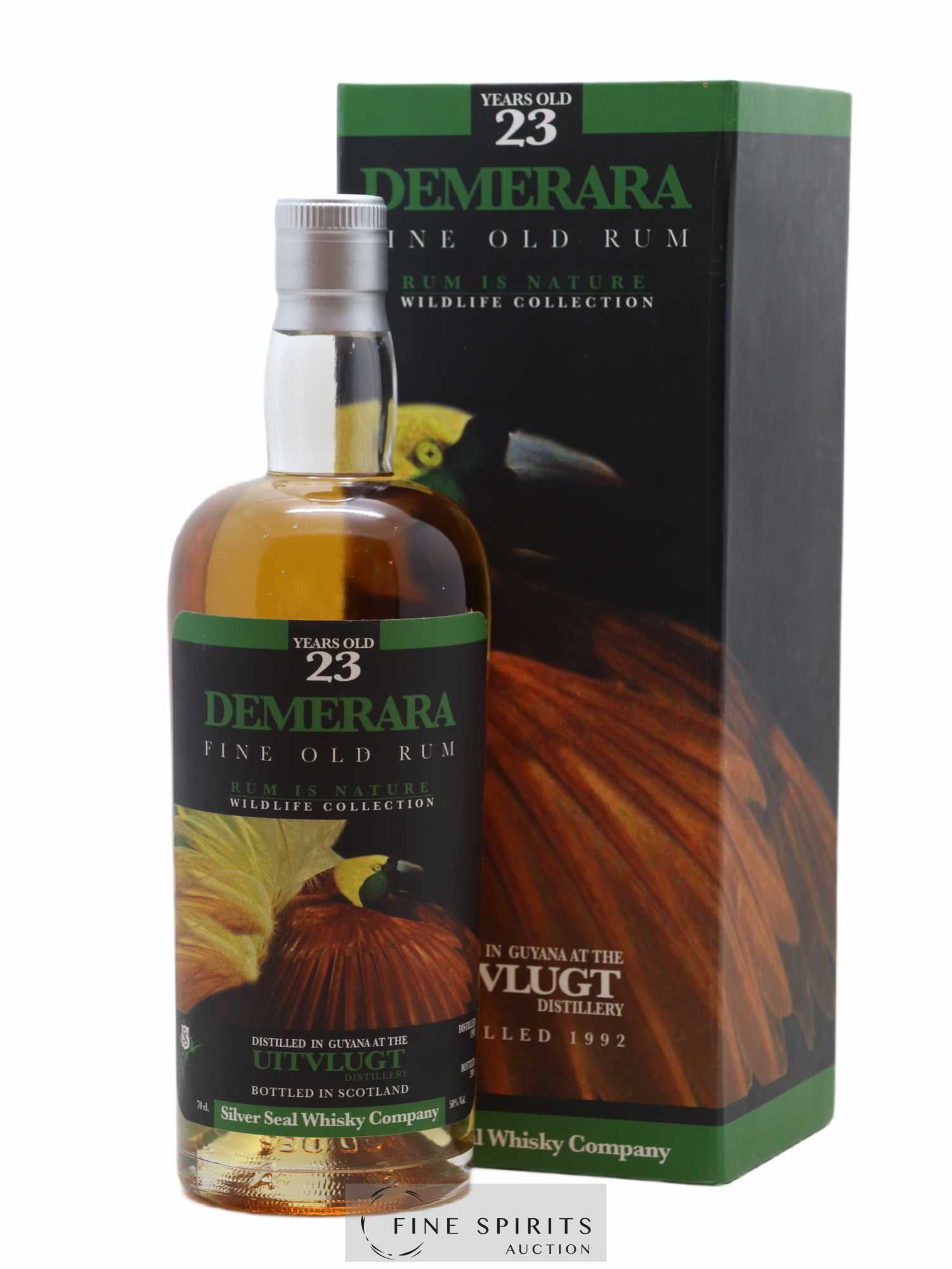 Uitvlugt 23 years 1992 Silver Seal Whisky Company Rum is Nature Cask n°3 - One of 231 - bottled 2016 Wildlife Collection - Lot de 1 bouteille - 0