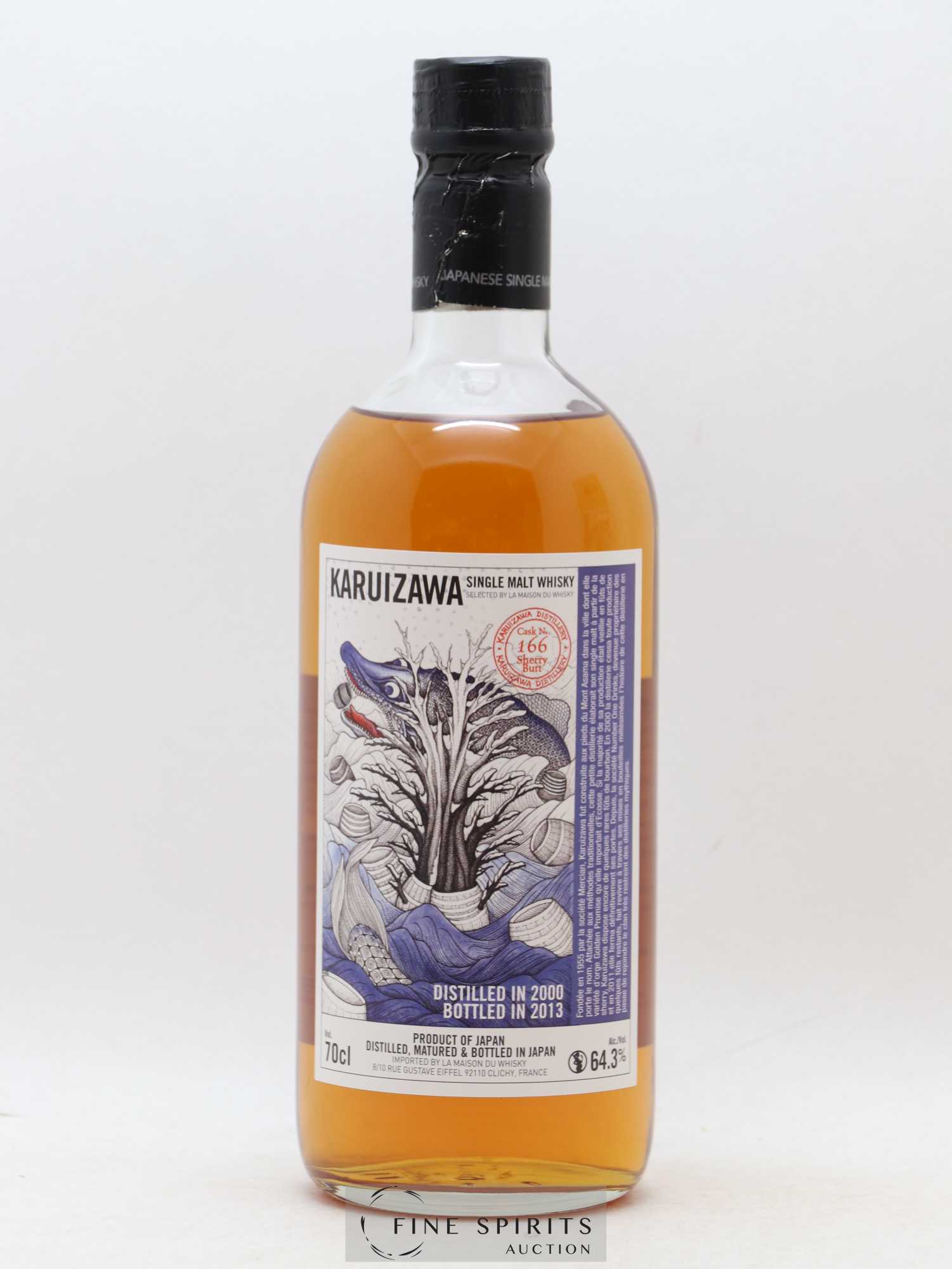 Karuizawa 2000 Of. Sherry Butt - Cask n°166 - bottled 2013 LMDW - Lot de 1 bouteille - 1