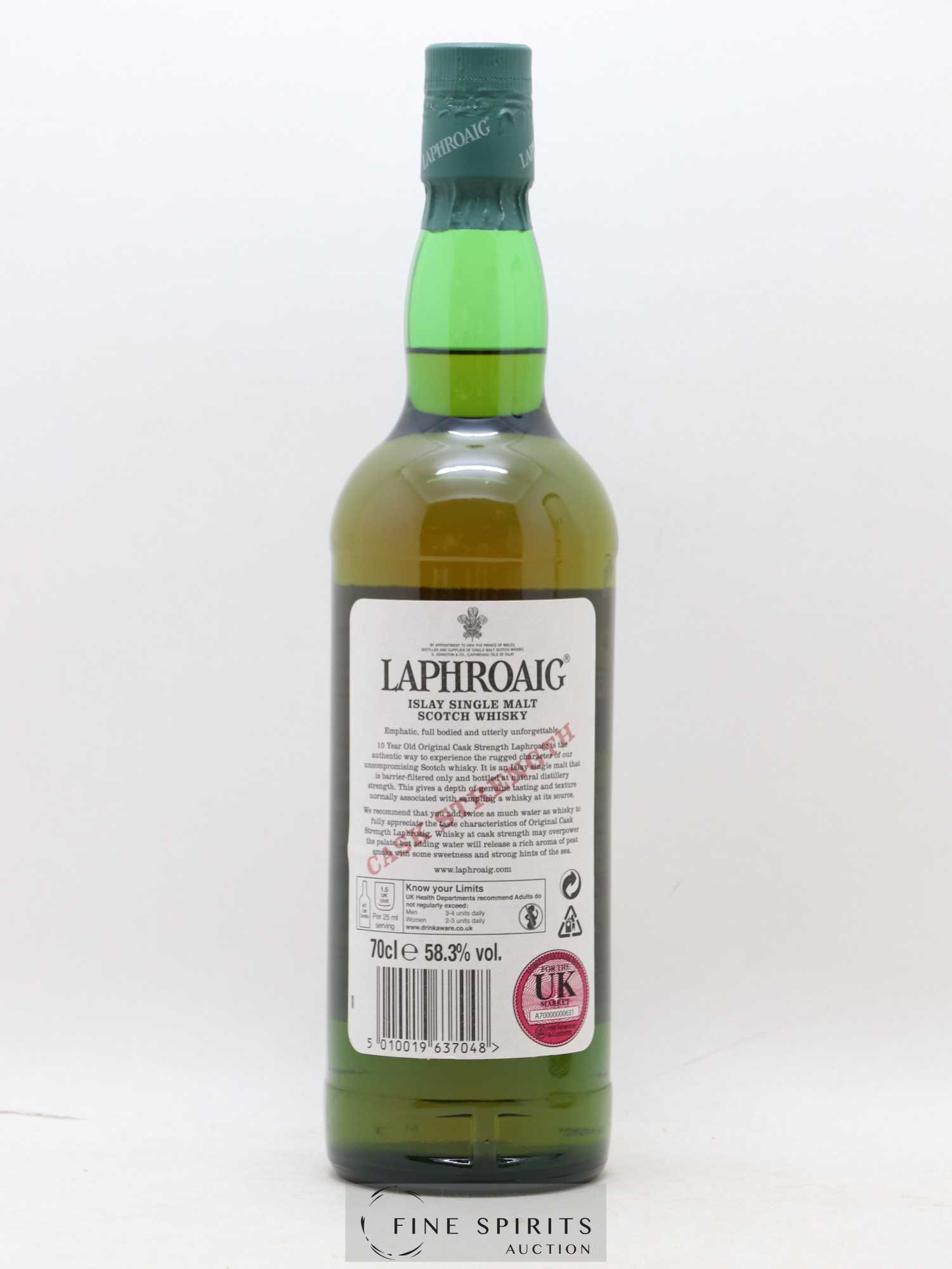 Laphroaig 10 years Of. Original Cask Strength Batch 004 - bottled 2012 - Lot de 1 bouteille - 2
