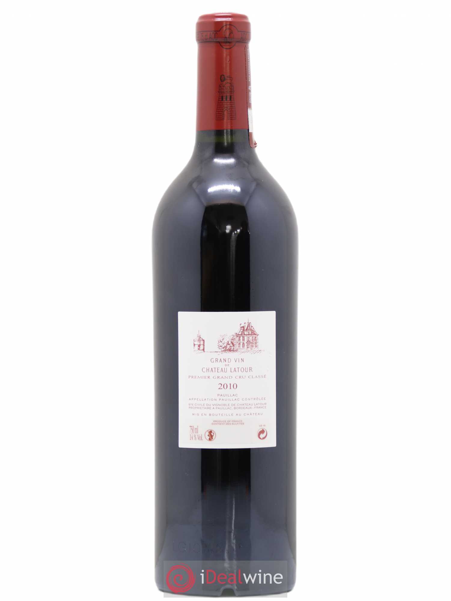 Château Latour 1er Grand Cru Classé 2010 - Lot de 1 bouteille - 1