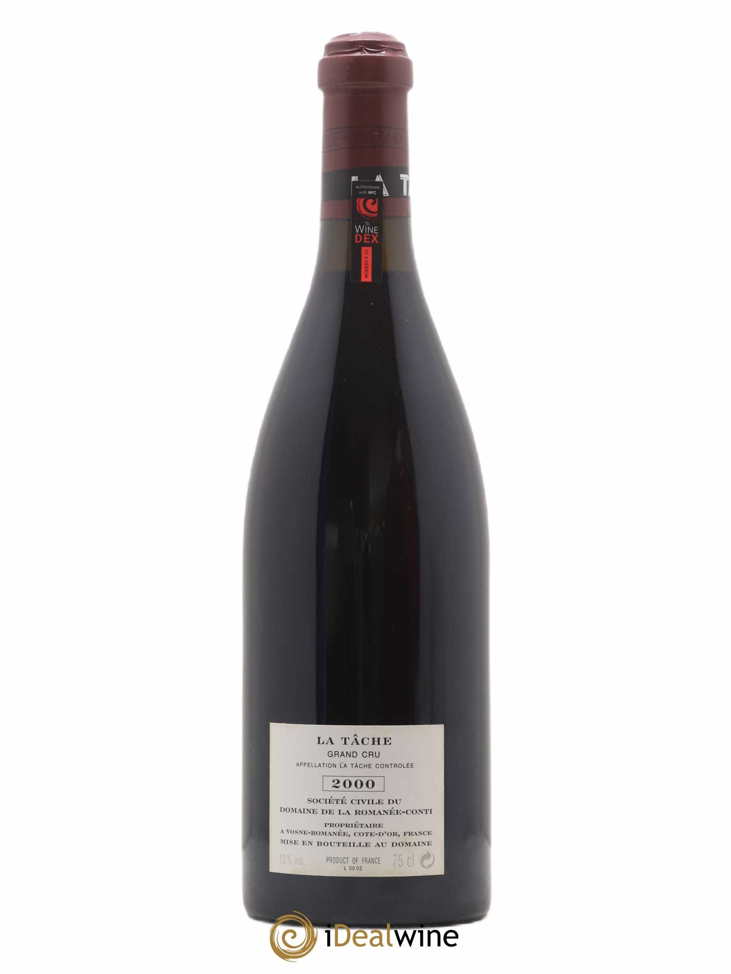 La Tâche Grand Cru Domaine de la Romanée-Conti 2000 - Lot de 1 bouteille - 1