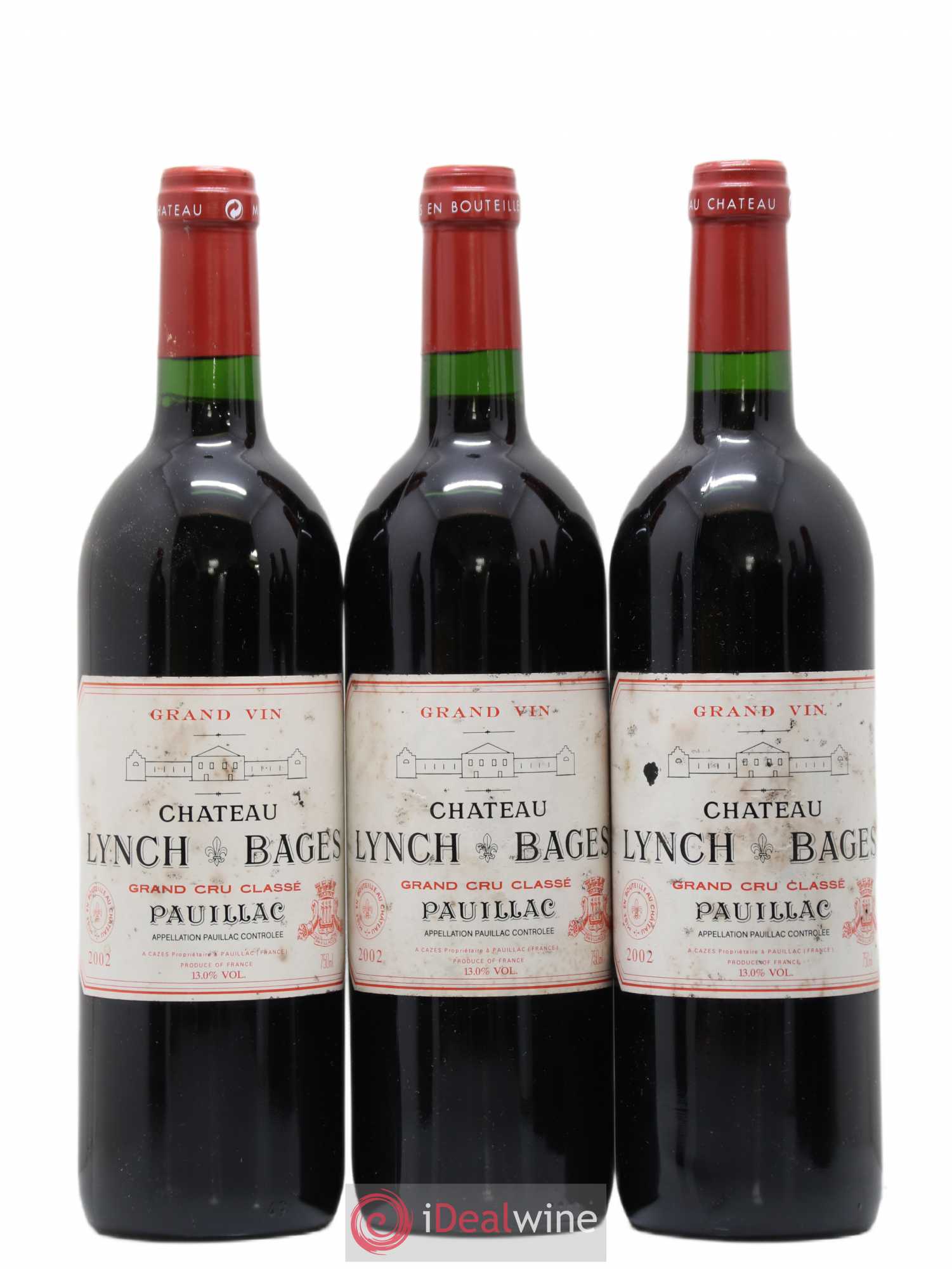 Château Lynch Bages 5ème Grand Cru Classé 2002 - Lot de 6 bouteilles - 1