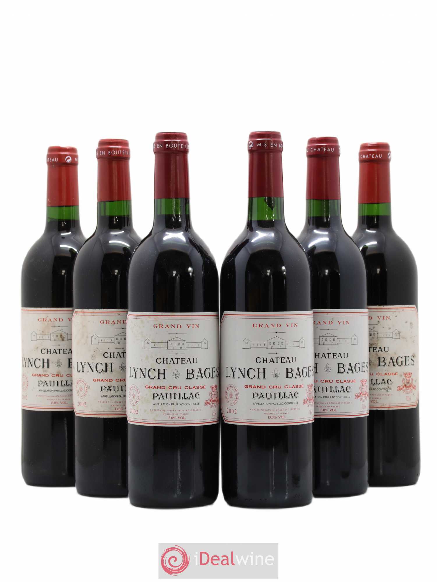 Château Lynch Bages 5ème Grand Cru Classé 2002 - Lot de 6 bouteilles - 0