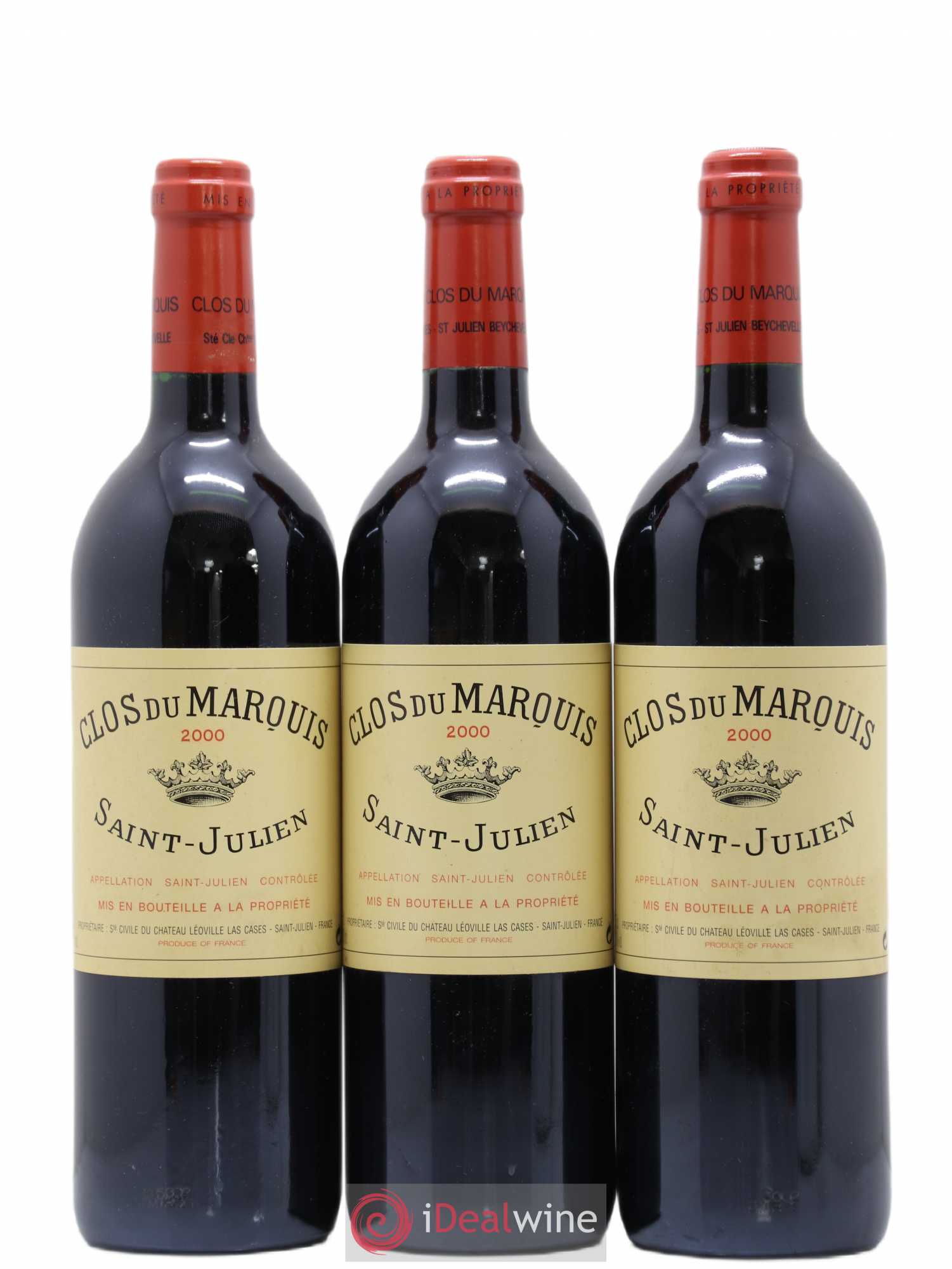 Clos du Marquis 2000 - Lot de 3 bouteilles - 0