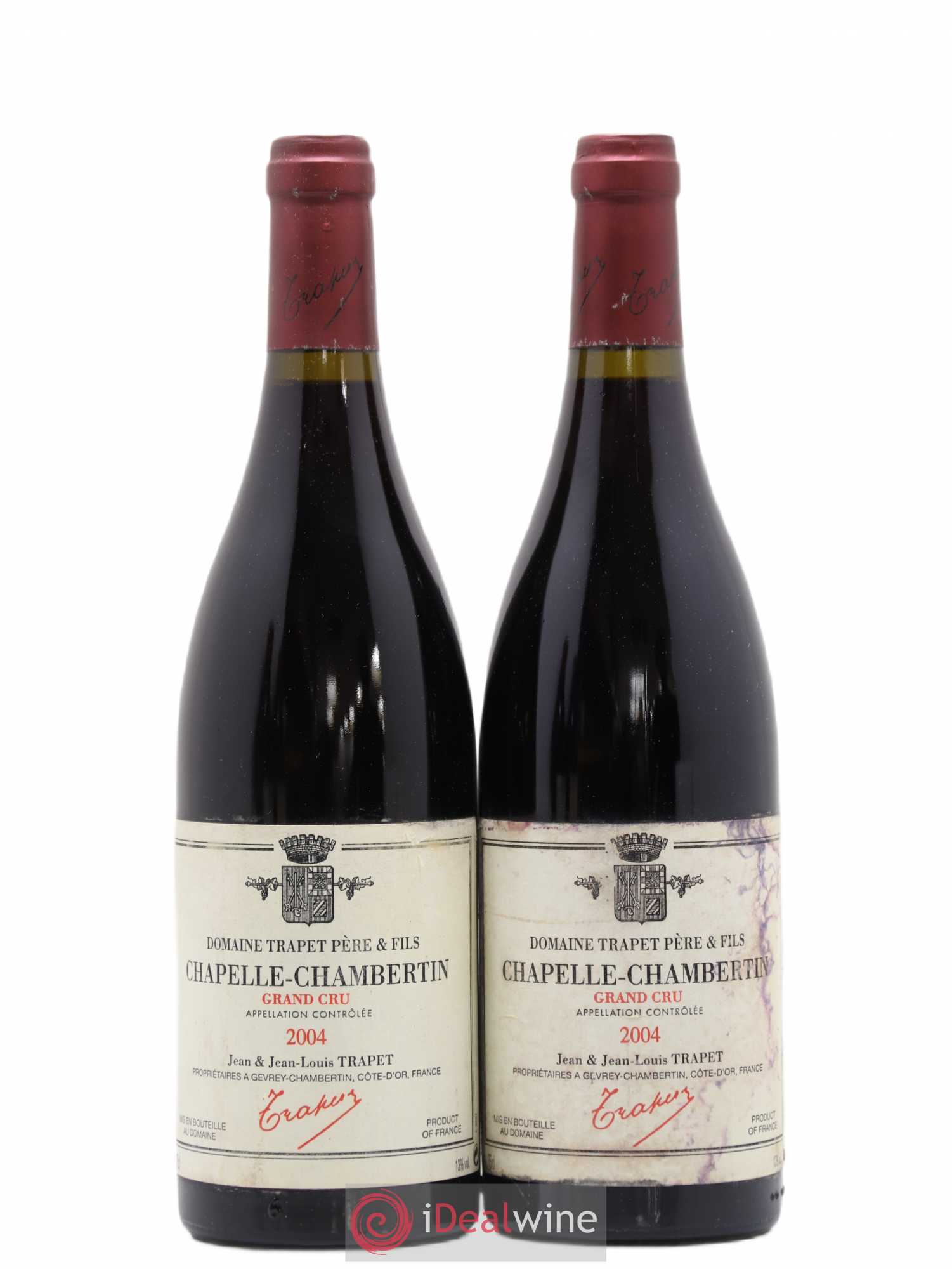 Chapelle-Chambertin Grand Cru Domaine Trapet 2004 - Lot de 2 bouteilles - 0