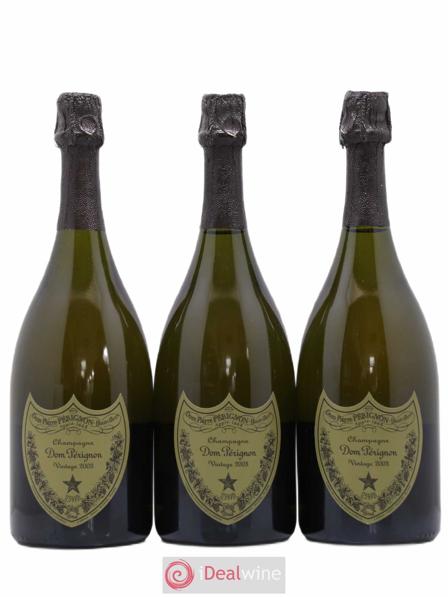 Brut Dom Pérignon 2003 - Lot de 3 bouteilles - 0