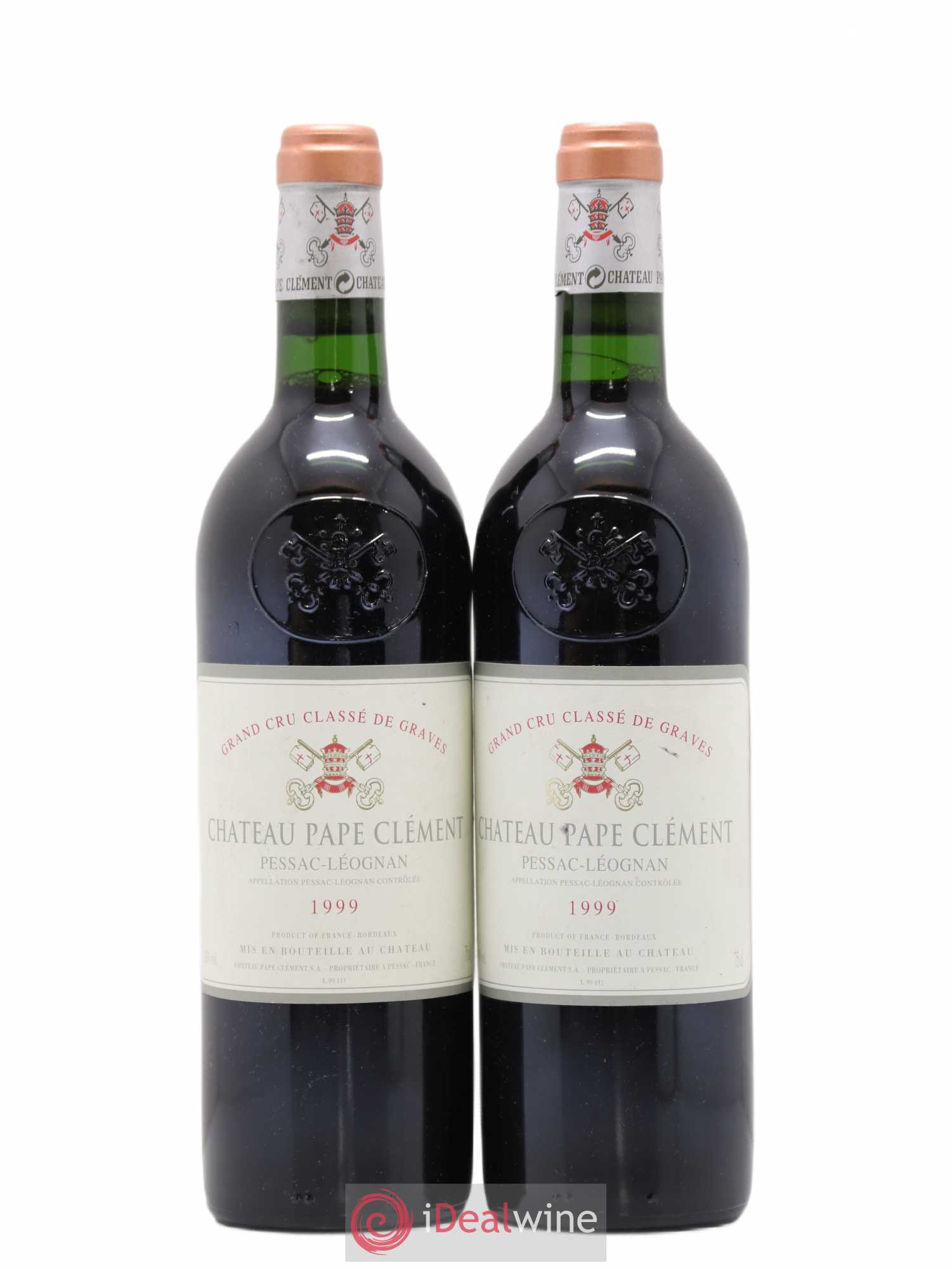 Château Pape Clément Cru Classé de Graves 1999 - Lot de 2 bouteilles - 0