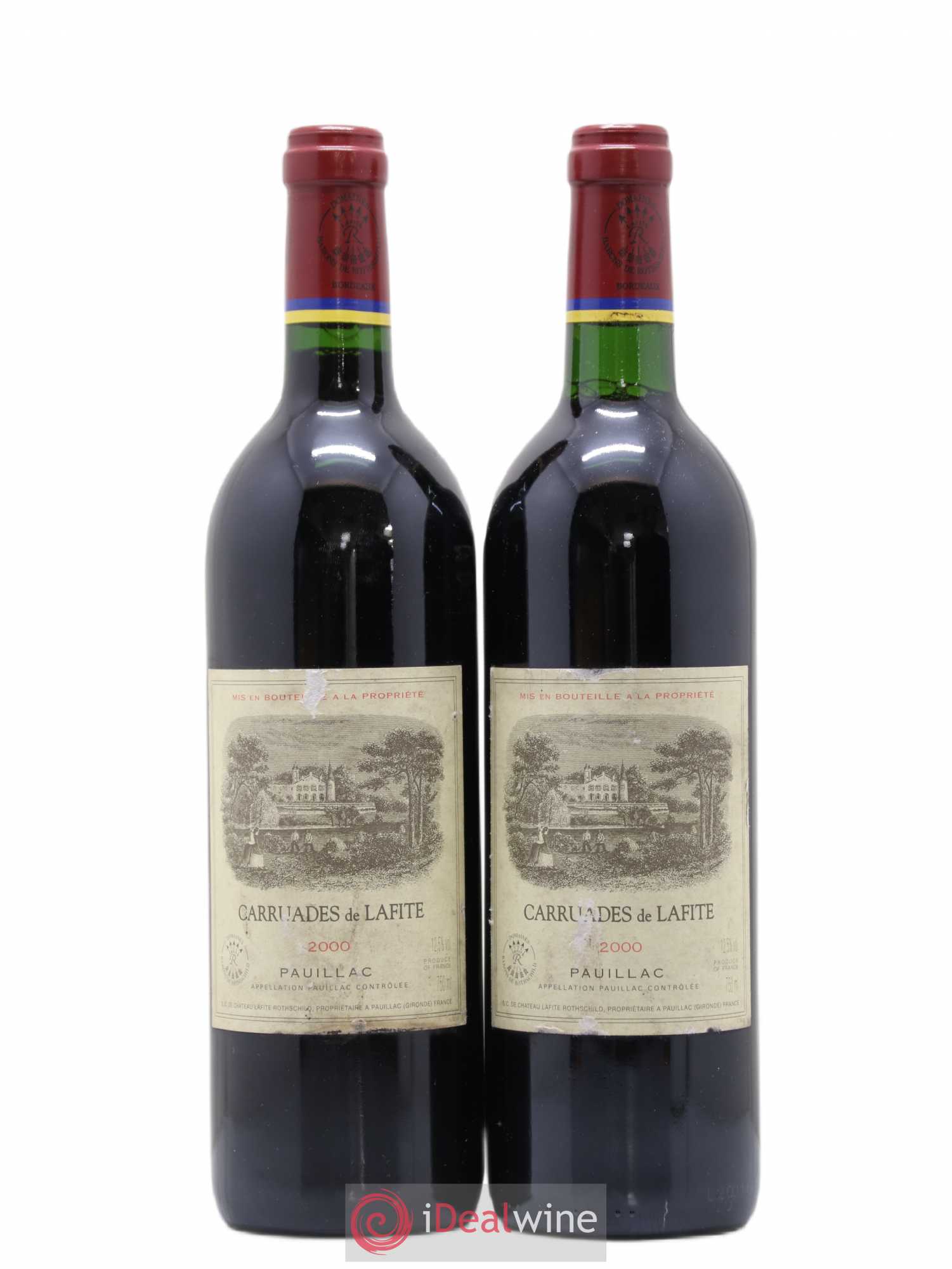 Carruades de Lafite Rothschild Second Vin 2000 - Lot de 2 bouteilles - 0